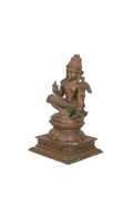 Antique Bronze Ayyanar Guardian Deity Sculpture
