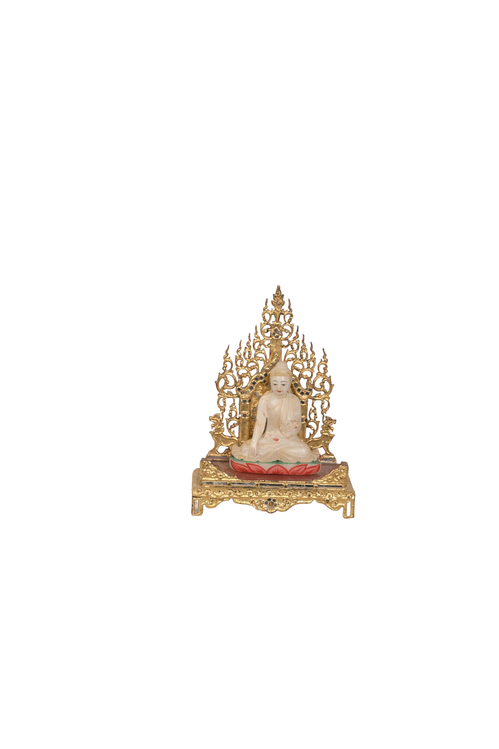 Marble Buddha Throne Decorative Statue