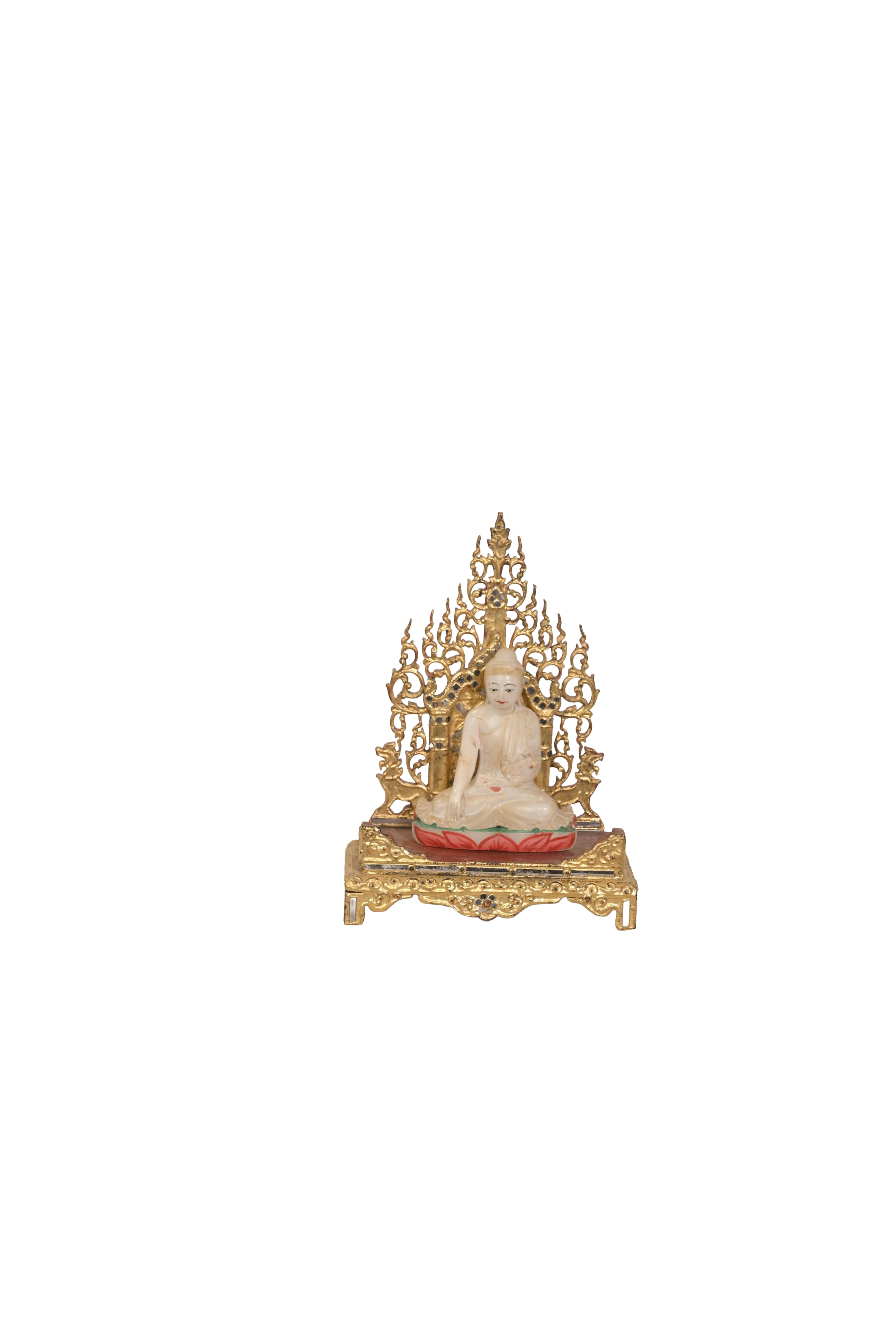 Marble Buddha Throne Decorative Statue