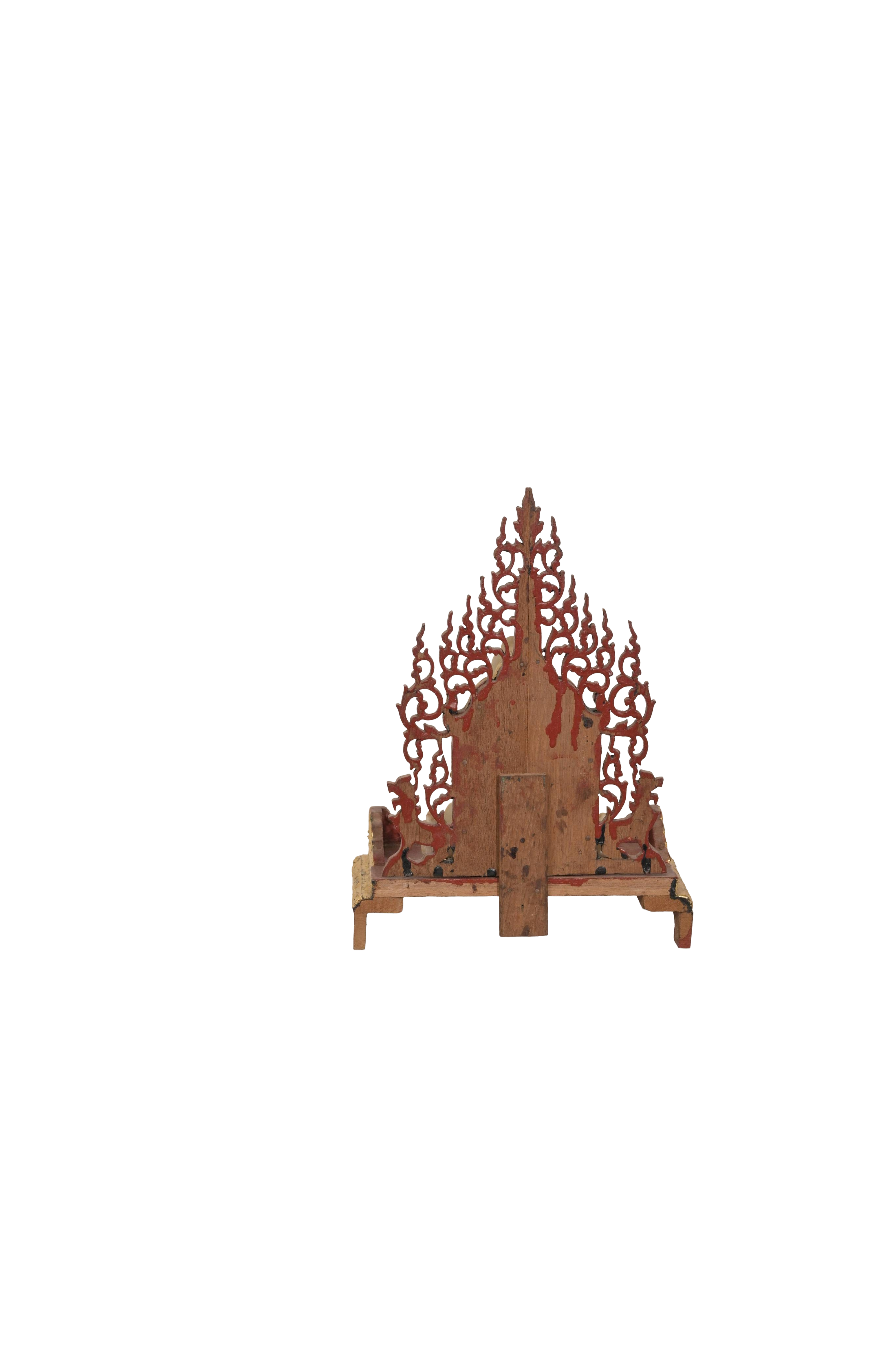 Marble Buddha Throne Decorative Statue