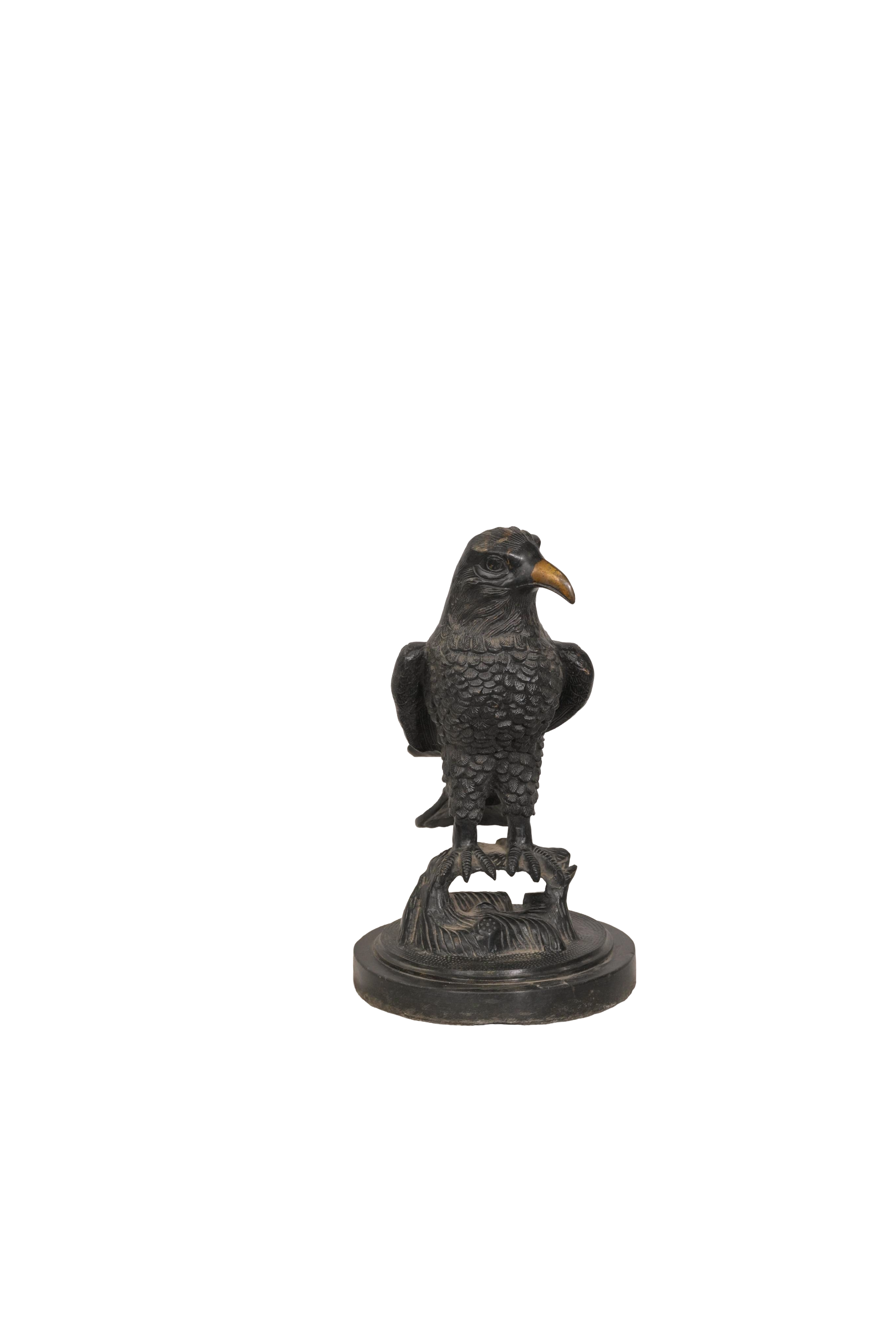Vintage Brass Eagle Bird Sculpture