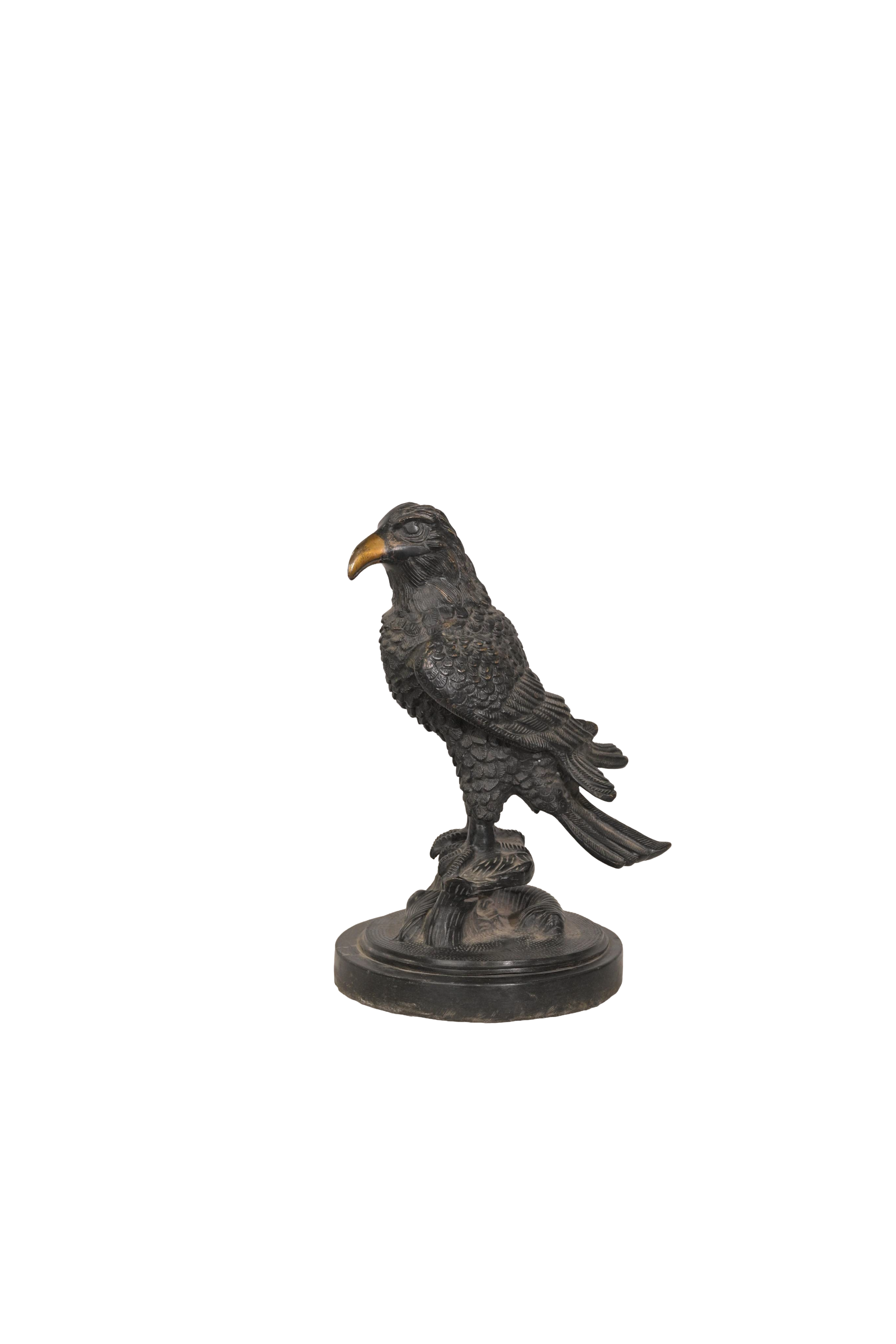 Vintage Brass Eagle Bird Sculpture