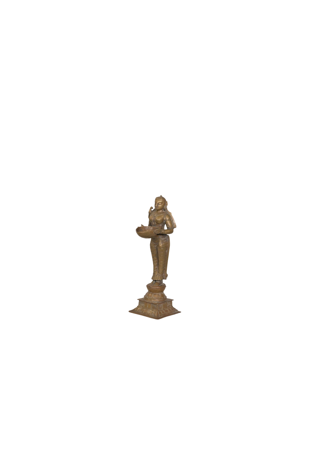 Traditional Brass Deepalakshmi Lamp Statue