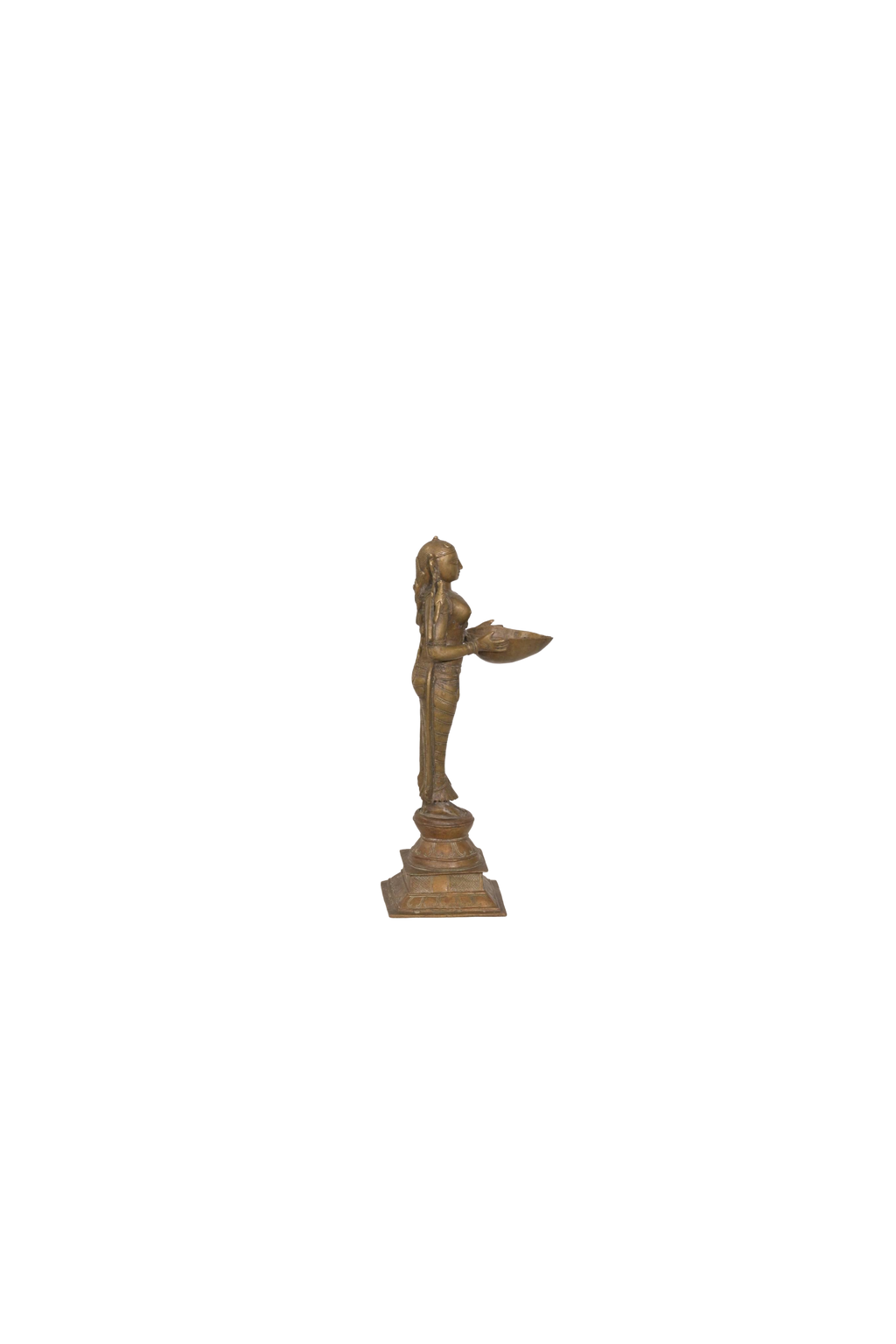 Traditional Brass Deepalakshmi Lamp Statue