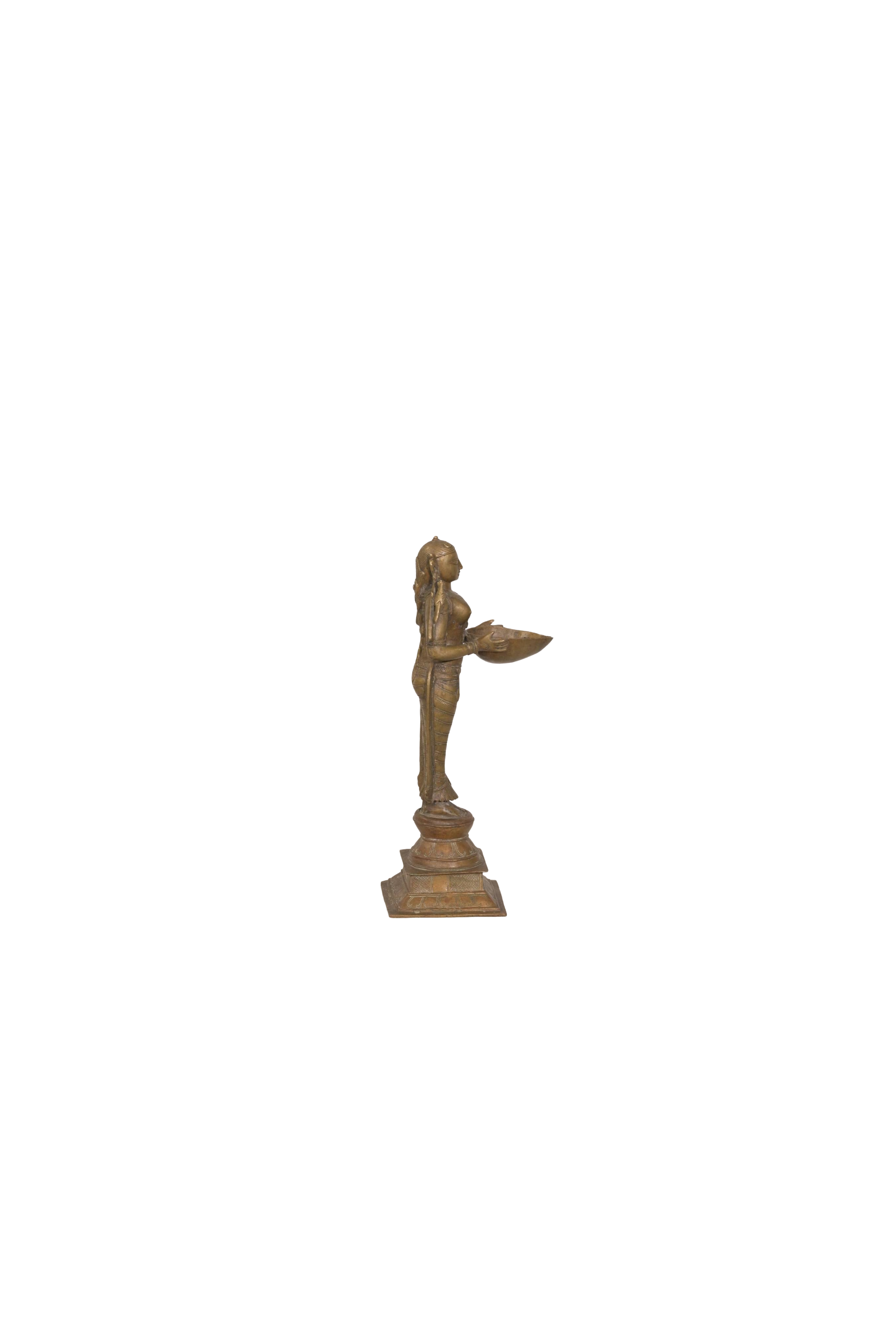 Traditional Brass Deepalakshmi Lamp Statue