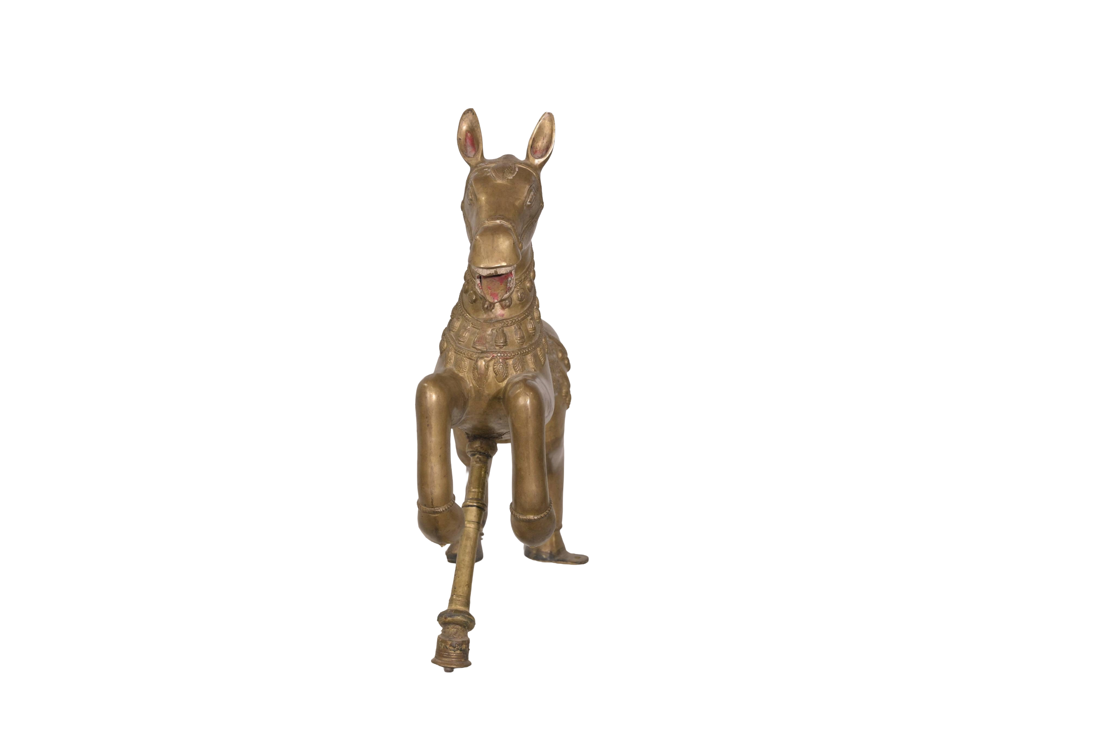 Vintage Brass Horse Decorative Sculpture
