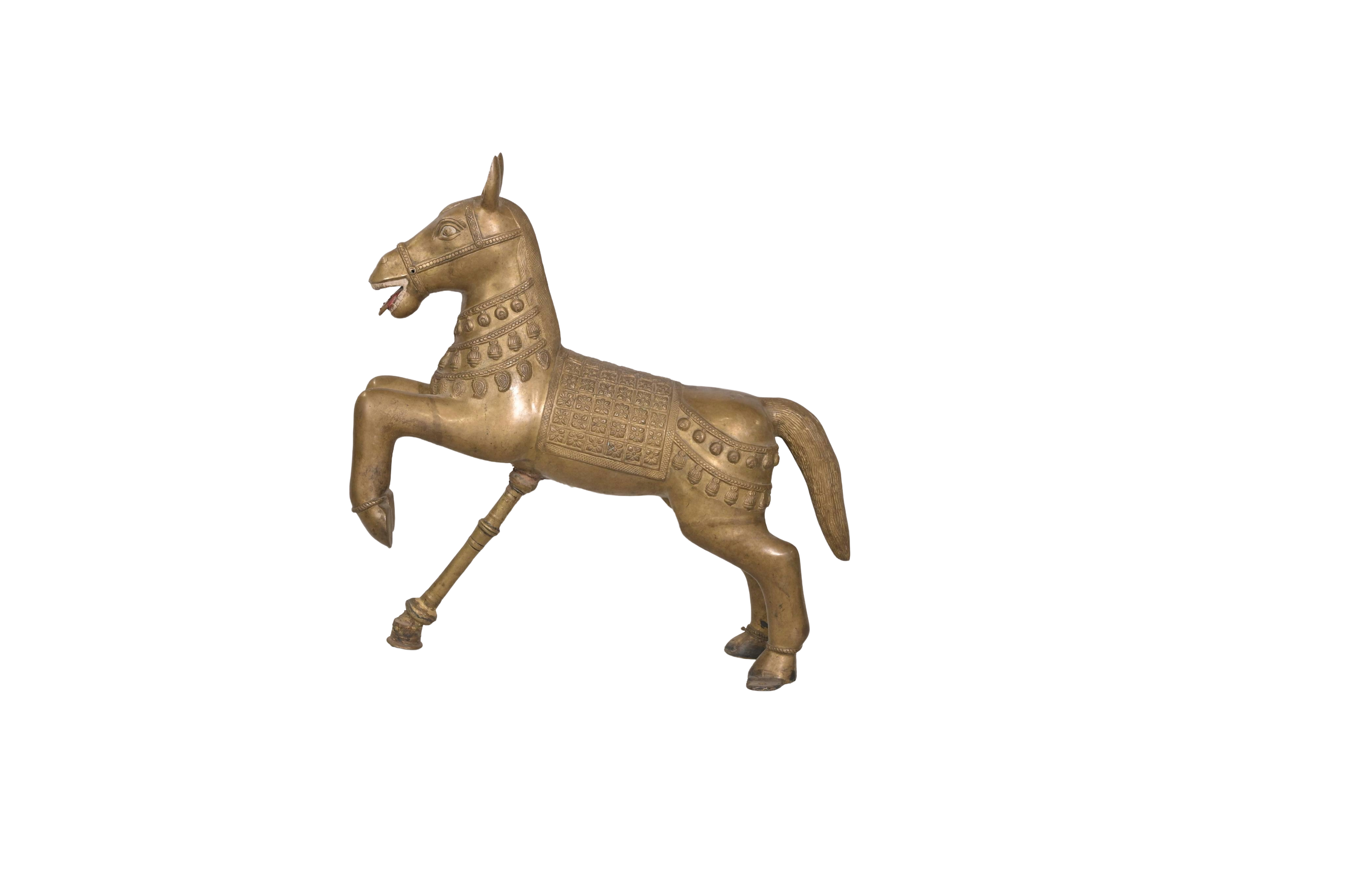 Vintage Brass Horse Decorative Sculpture