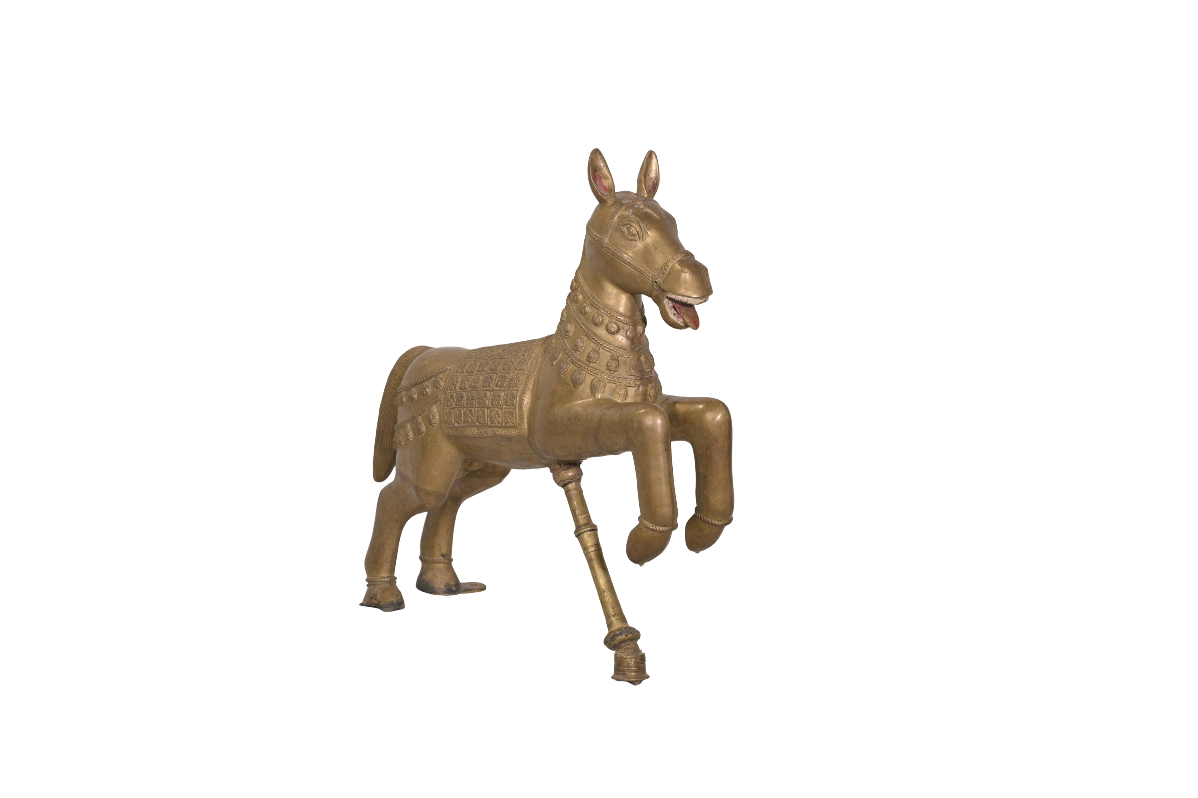 Vintage Brass Horse Decorative Sculpture