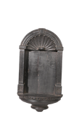 Black Carved Wall Niche Shelf