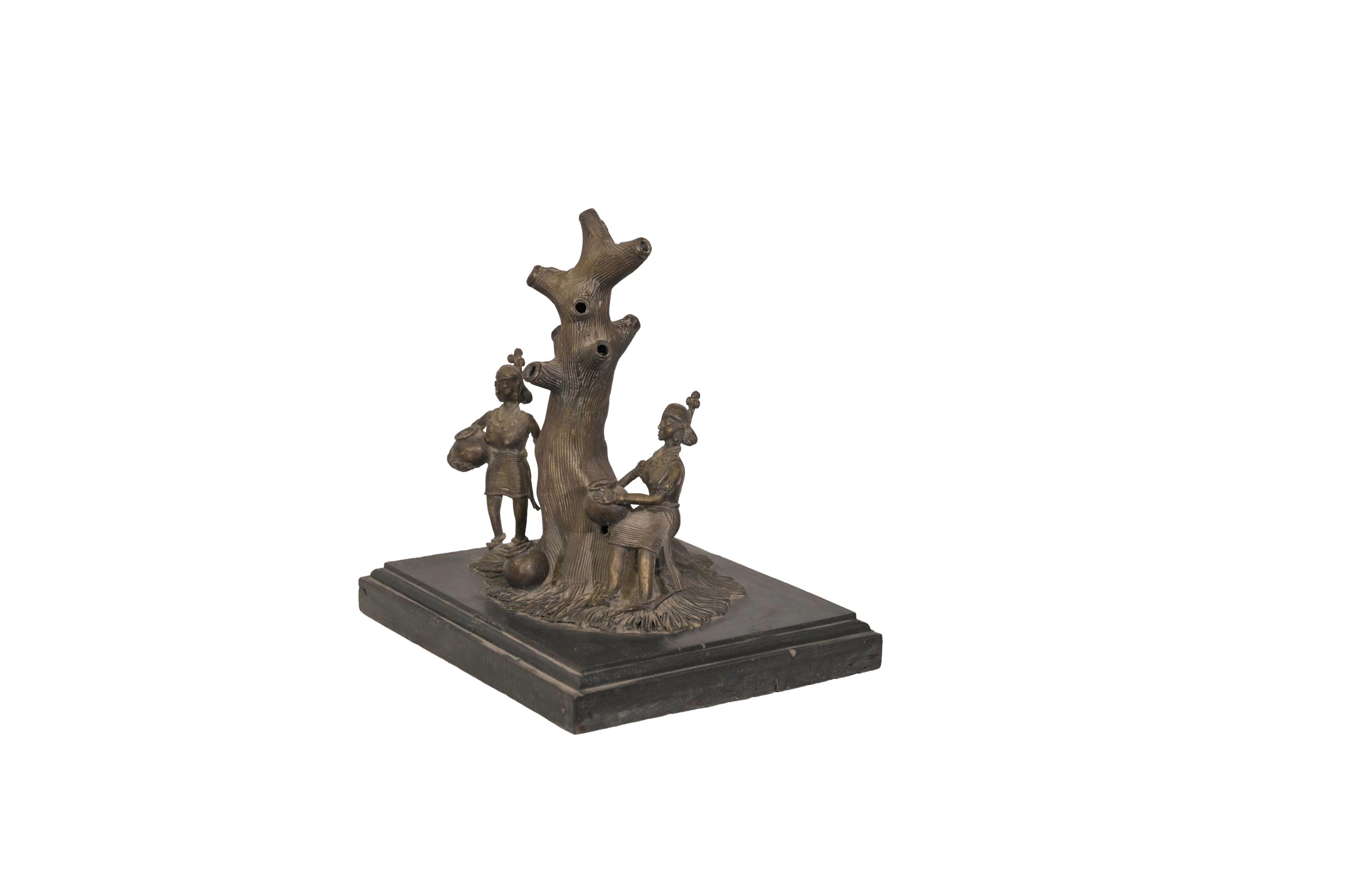 Antique Radha Krishna Under Kadamba Tree Sculpture