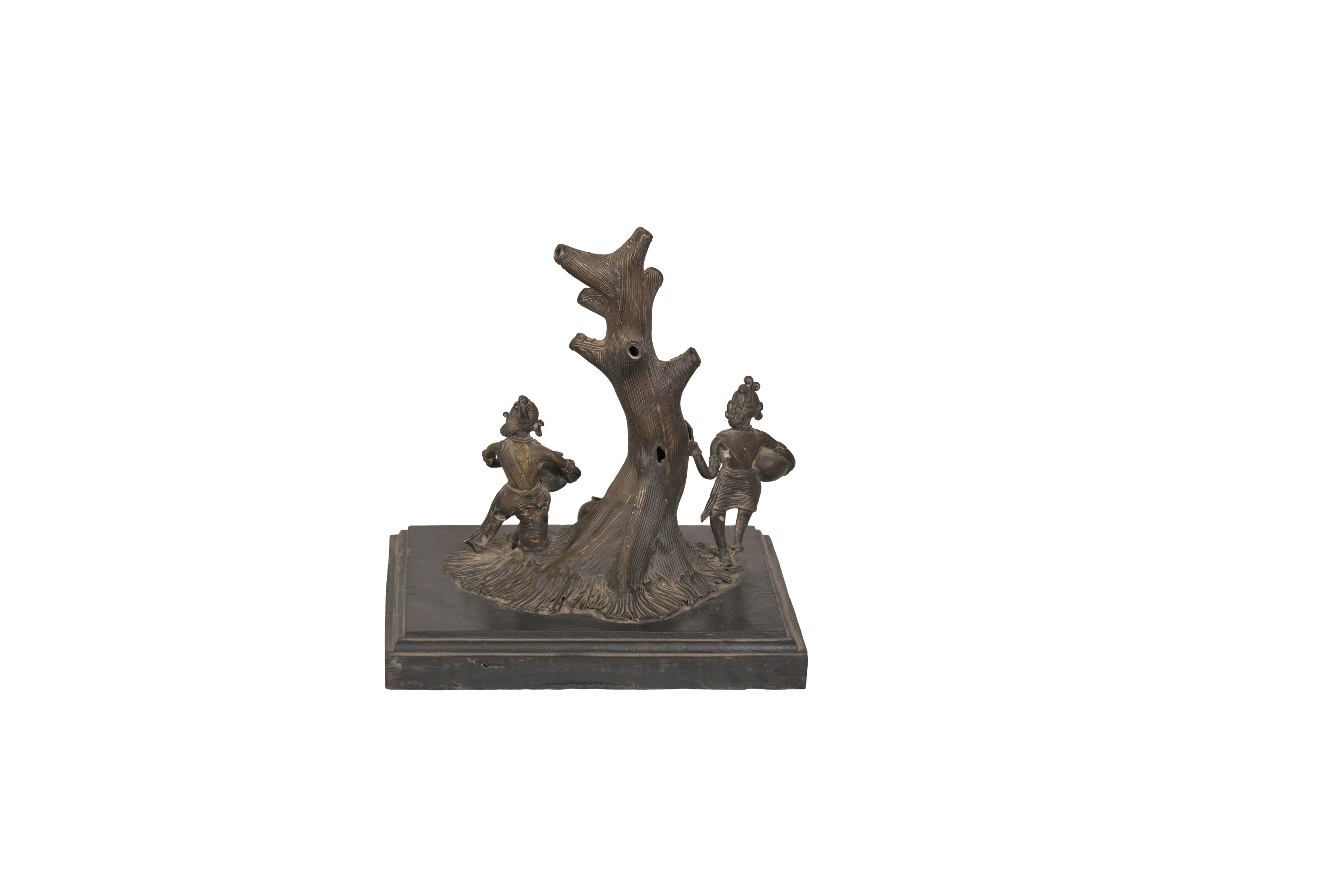 Antique Radha Krishna Under Kadamba Tree Sculpture