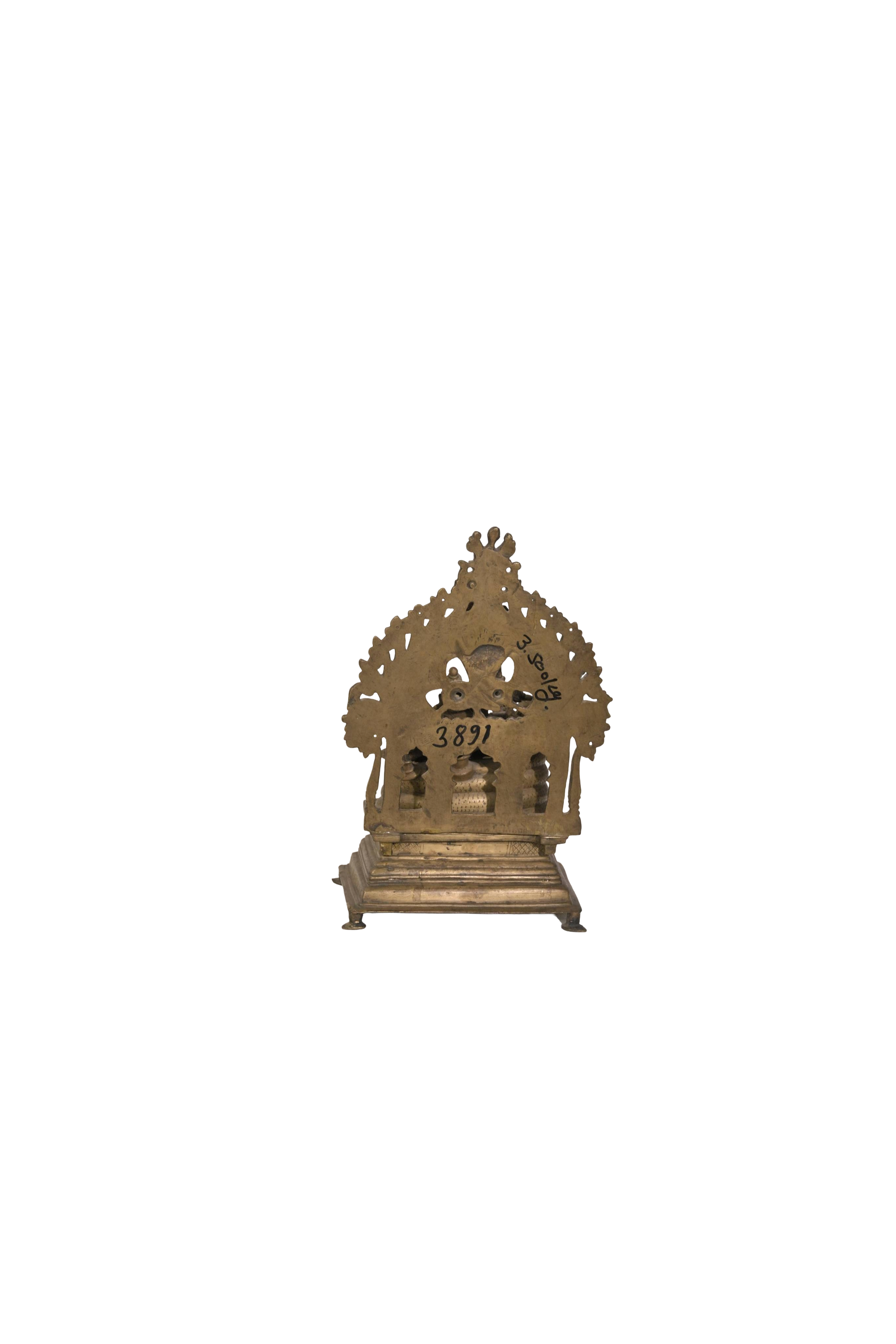 Sacred Saraswati Brass Idol