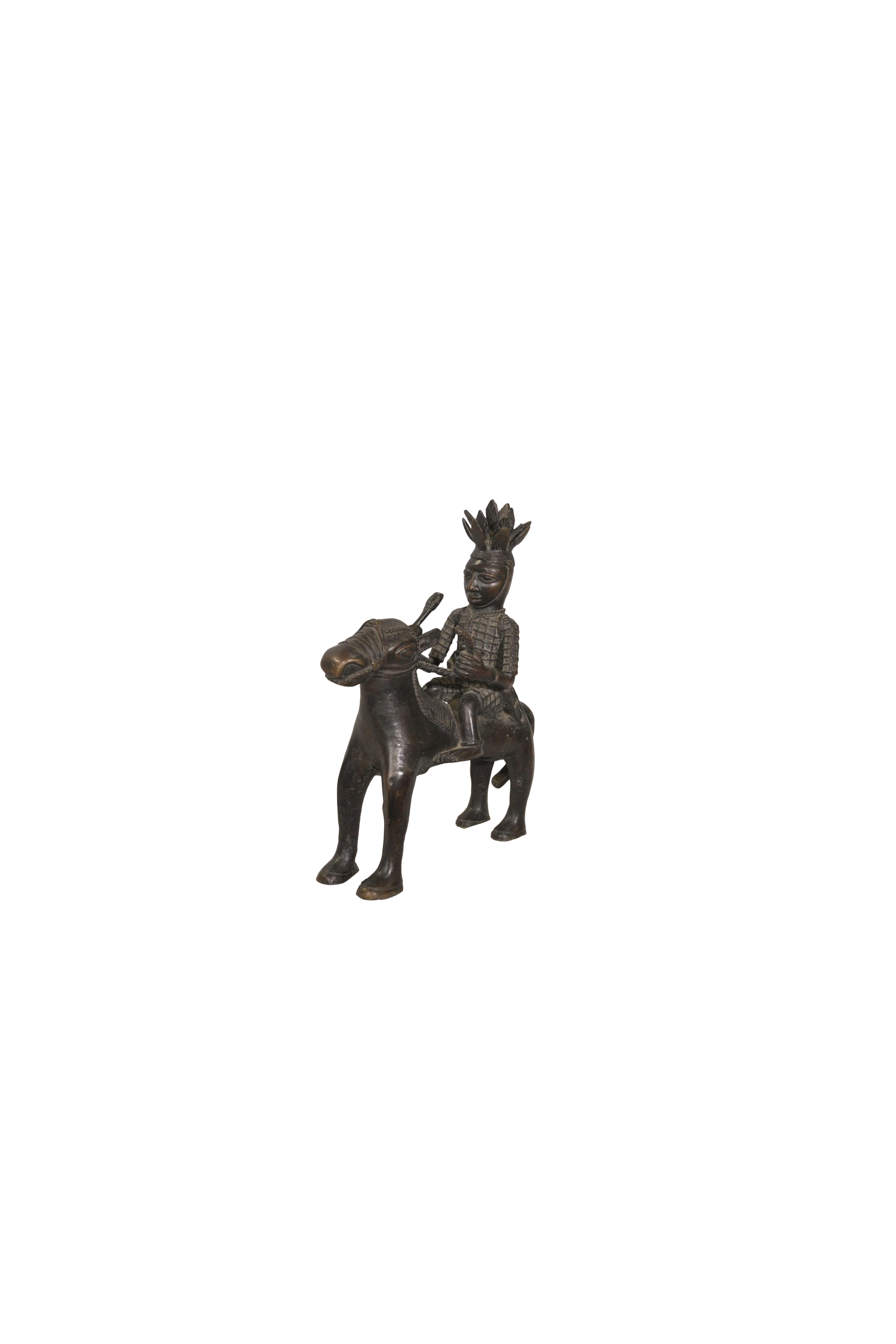 Heritage Tribal Horse Rider Bhuta Sculpture