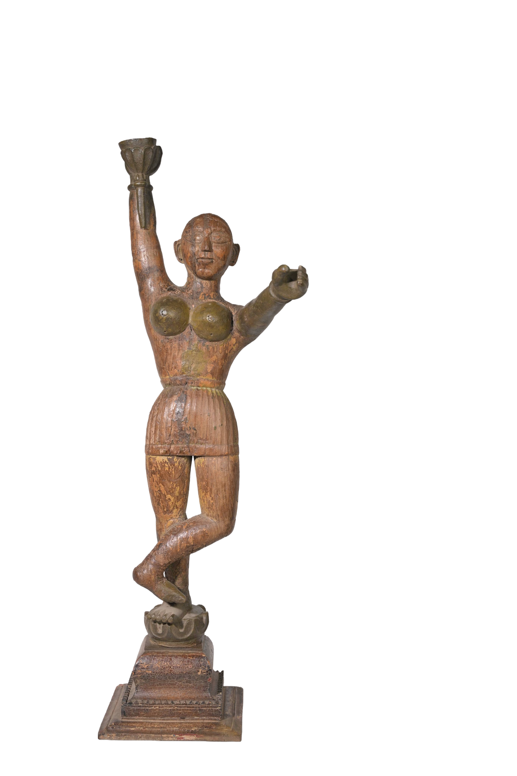 Vintage Dancing Figure Sculpture Duo