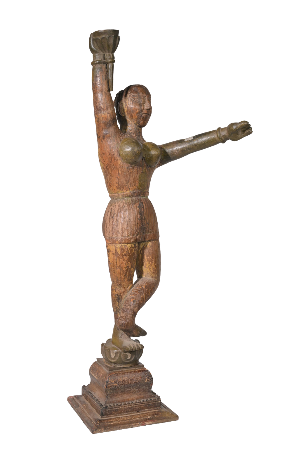 Vintage Dancing Figure Sculpture Duo