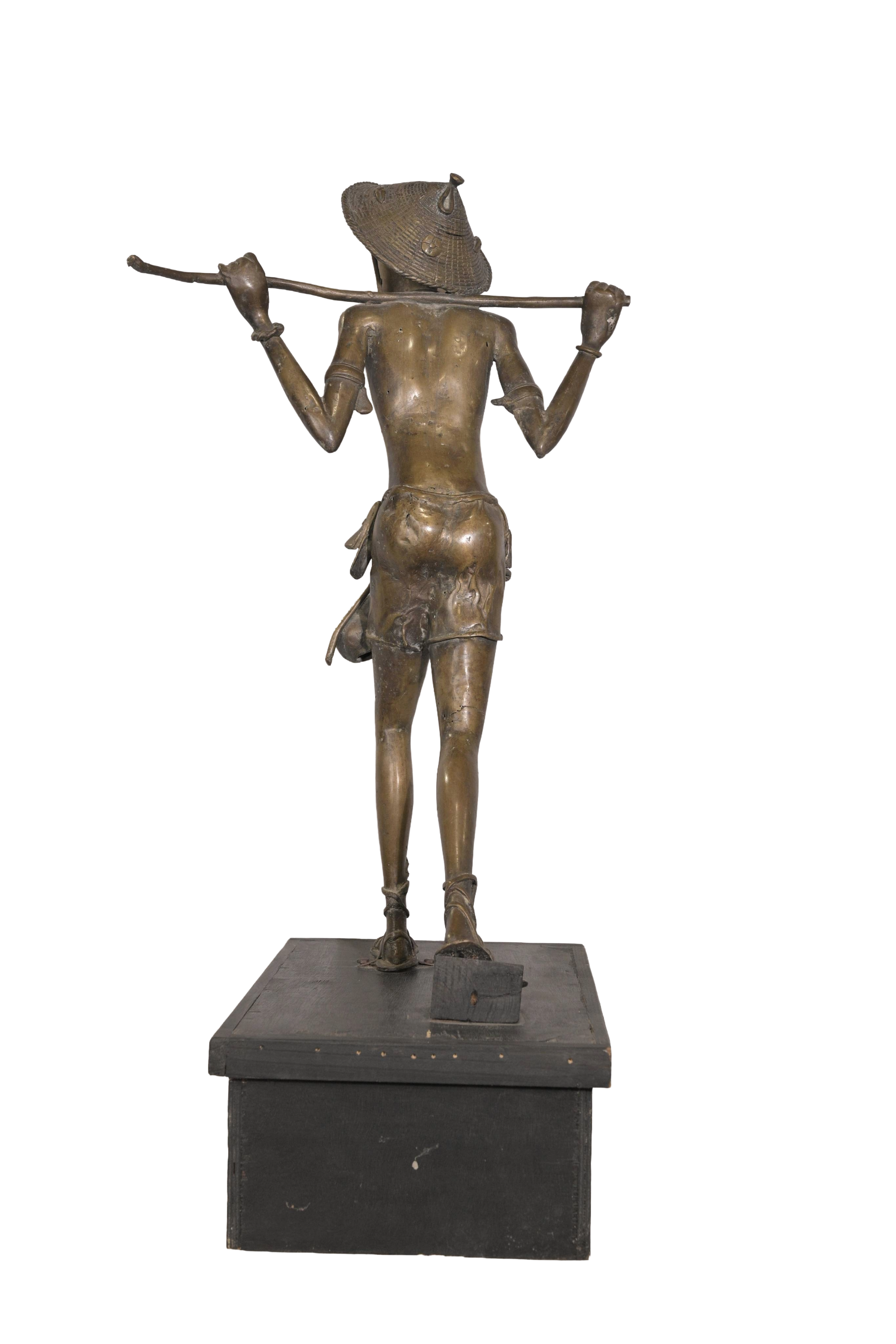 Monumental Tribal Warrior Sculpture