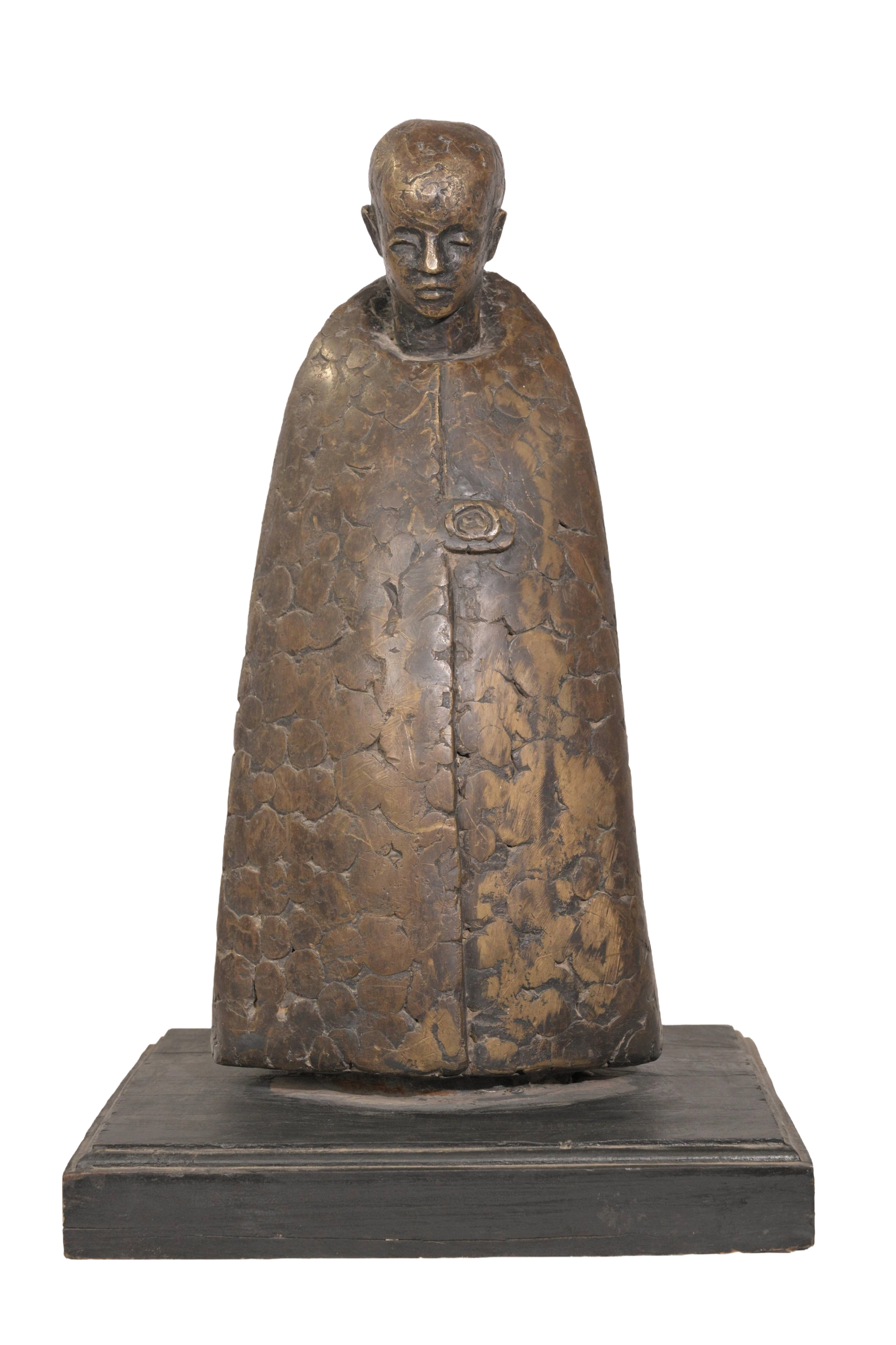 Contemplative Sage Bronze Sculpture
