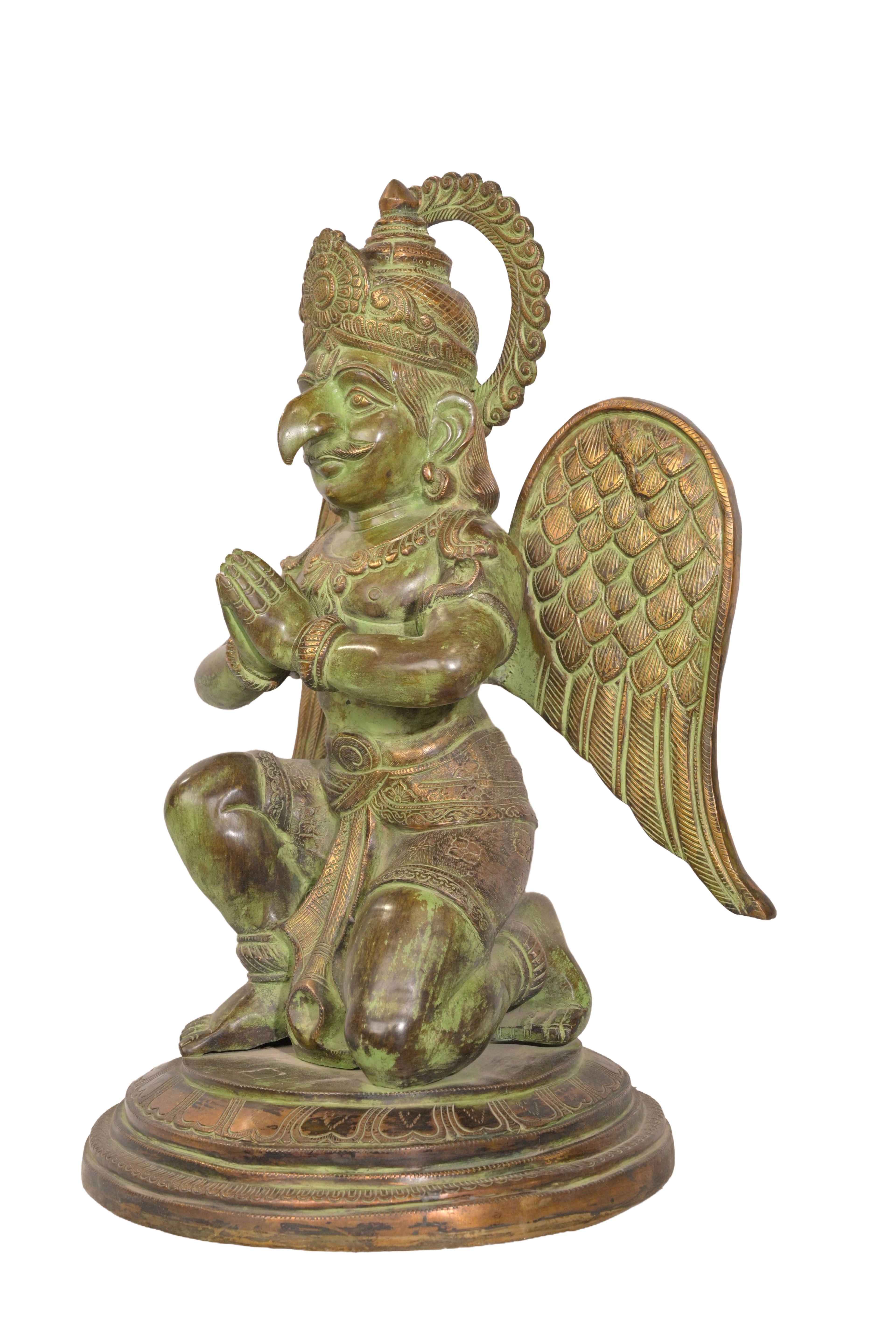 Handcrafted Garuda Brass Sculpture