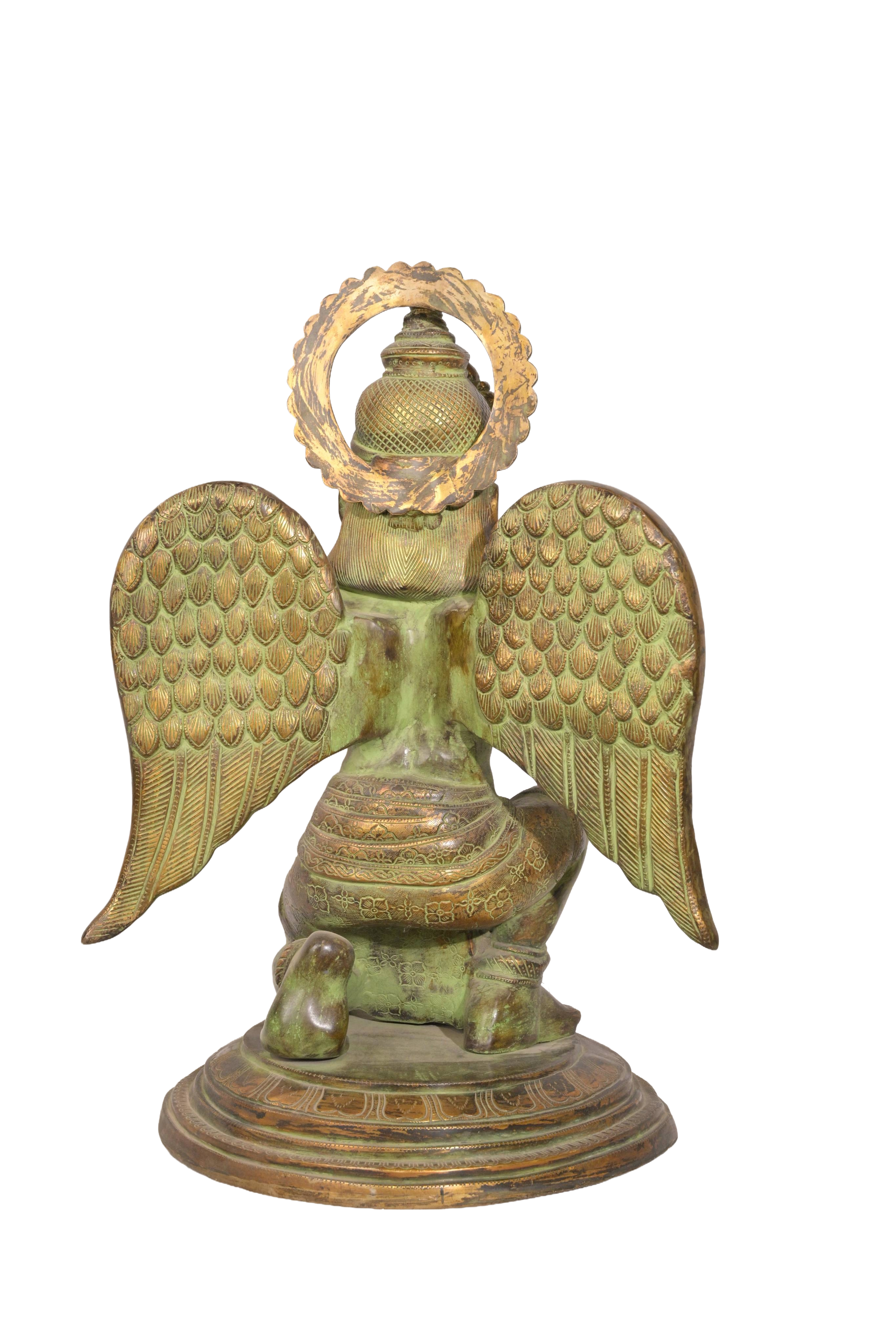 Handcrafted Garuda Brass Sculpture