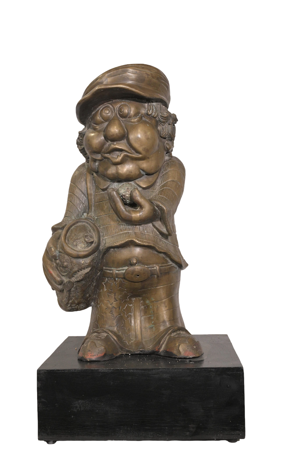 Whimsical Golfer Bronze Figurine
