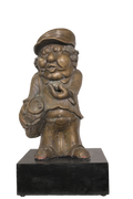 Whimsical Golfer Bronze Figurine
