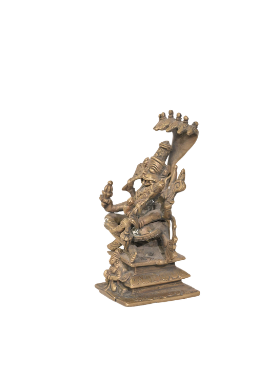 Antique Lakshmi Narasimha Bronze Sculpture