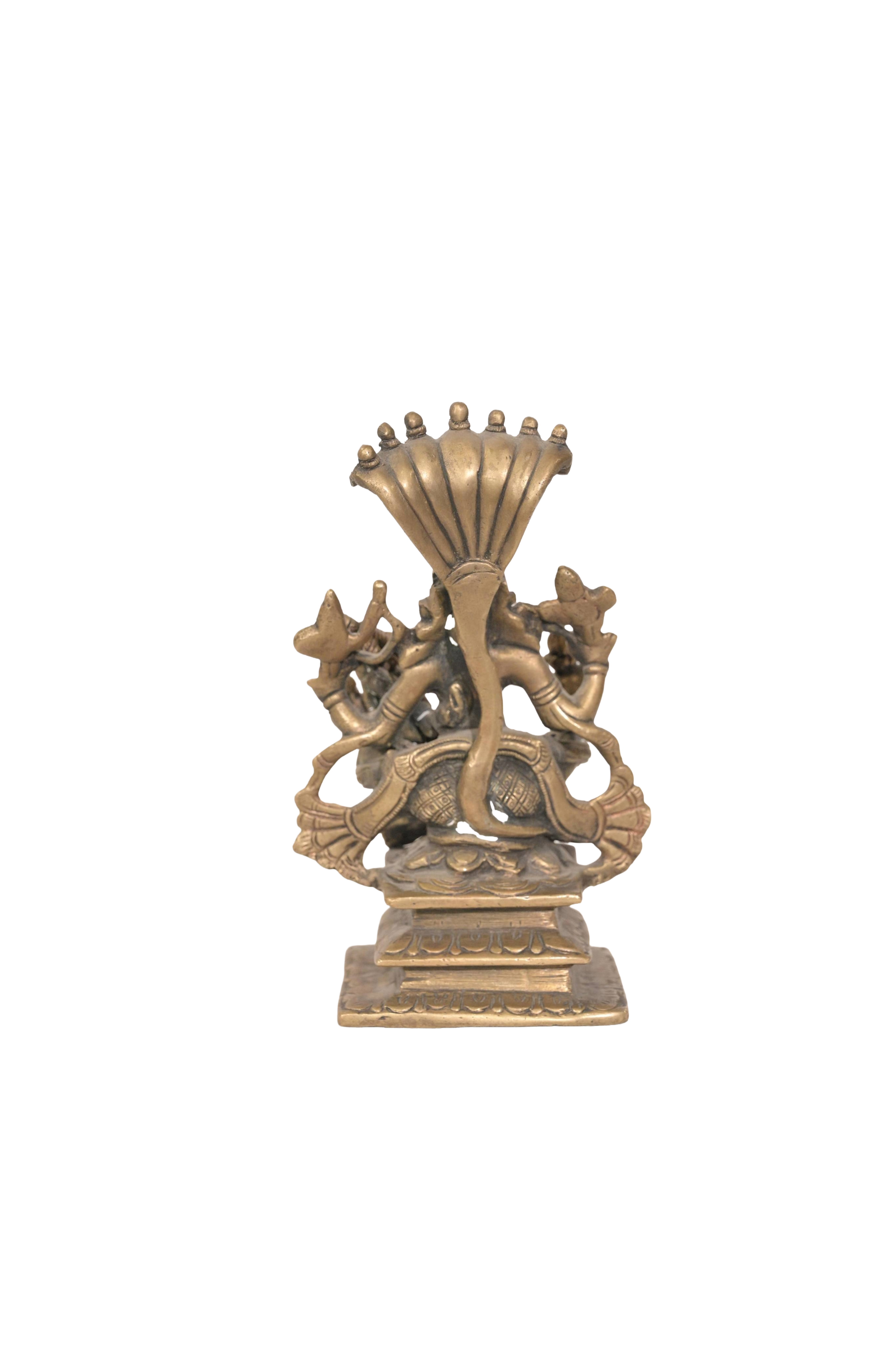 Antique Lakshmi Narasimha Bronze Sculpture