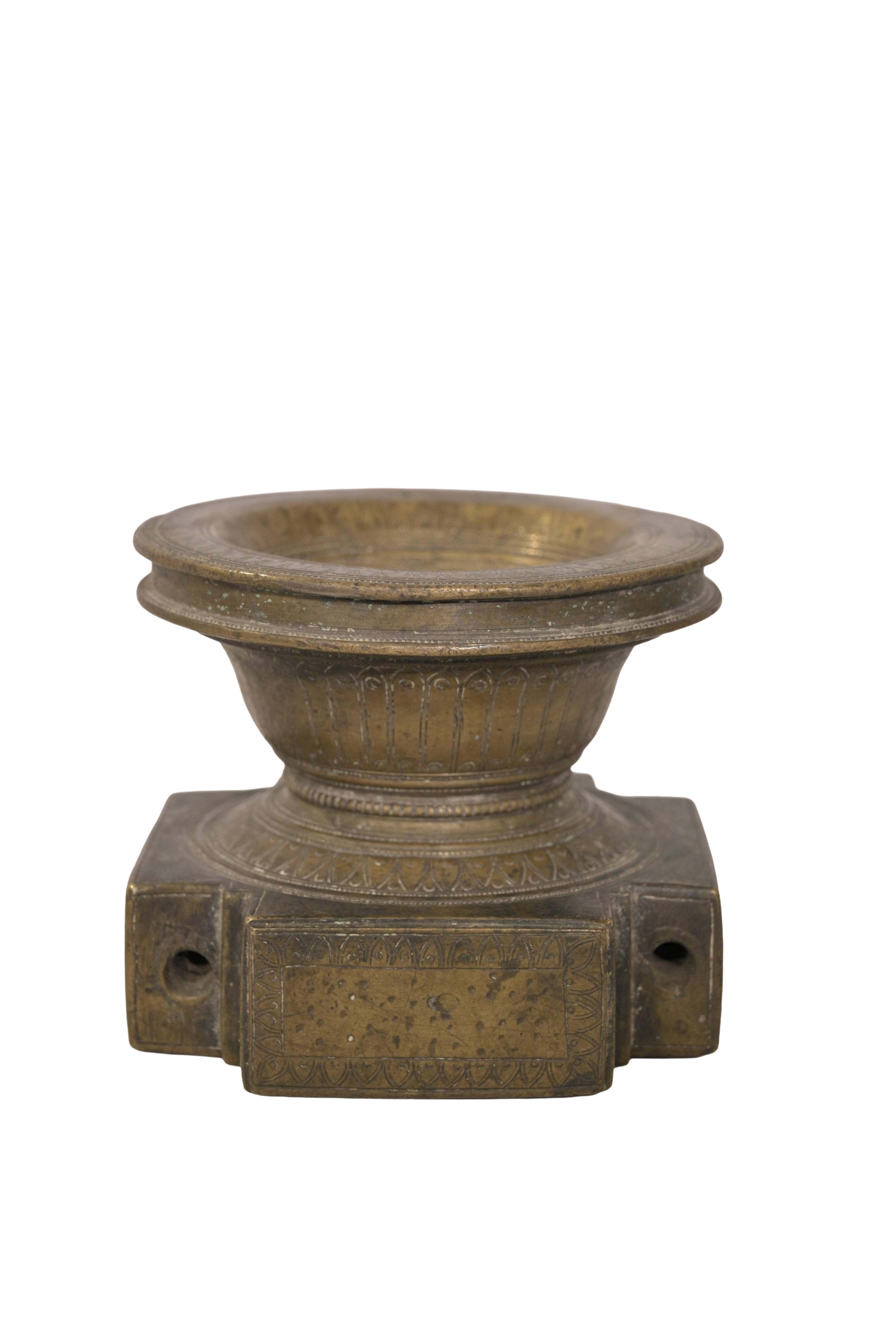 Antique Brass Pedestal Bowl