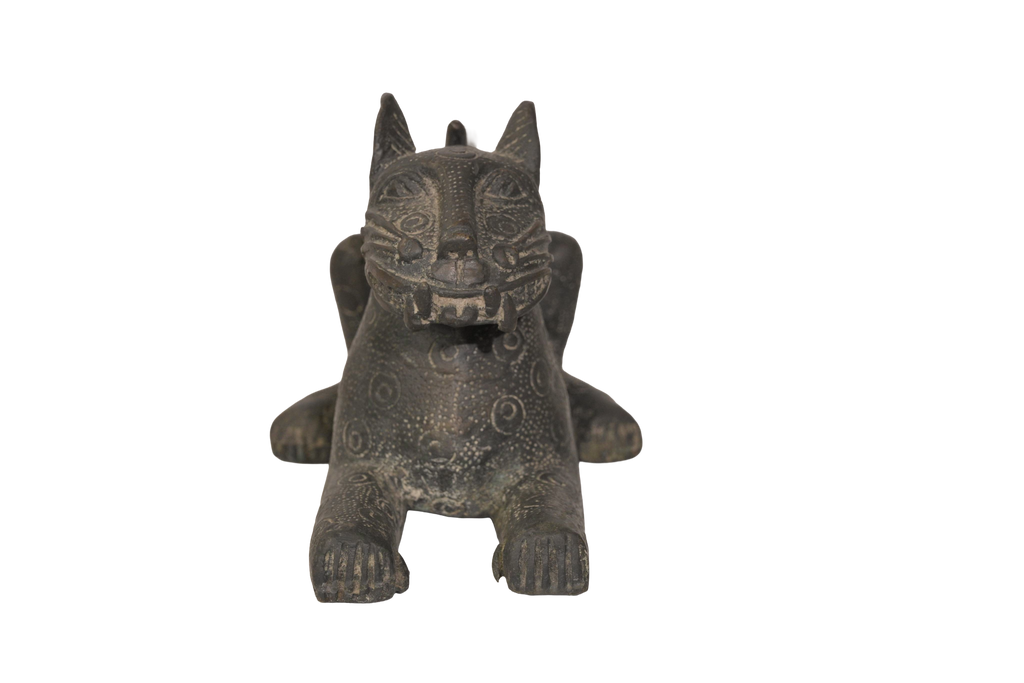 Royal Benin Bronze Leopard Figure
