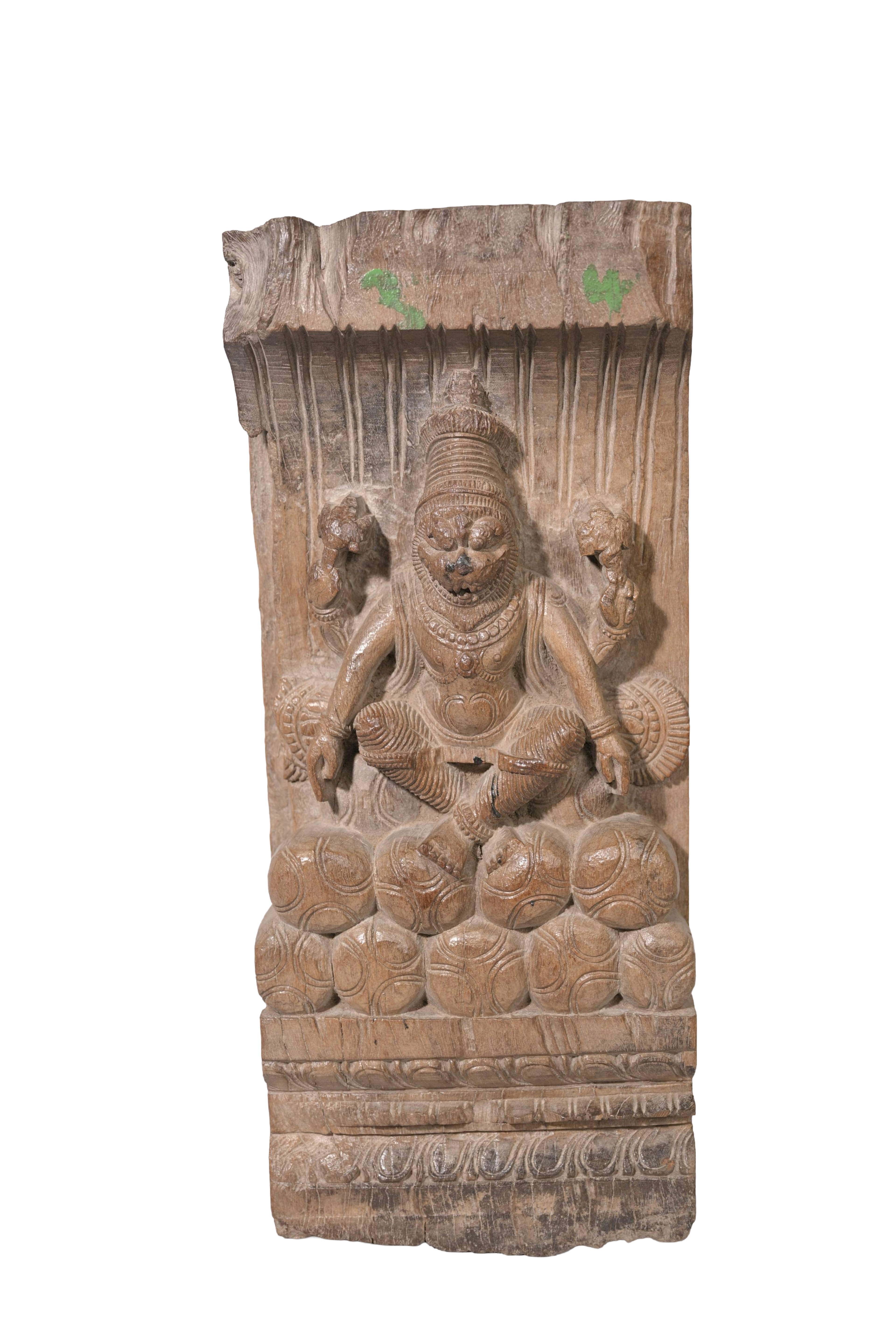 Wooden Narasimha Chariot Block