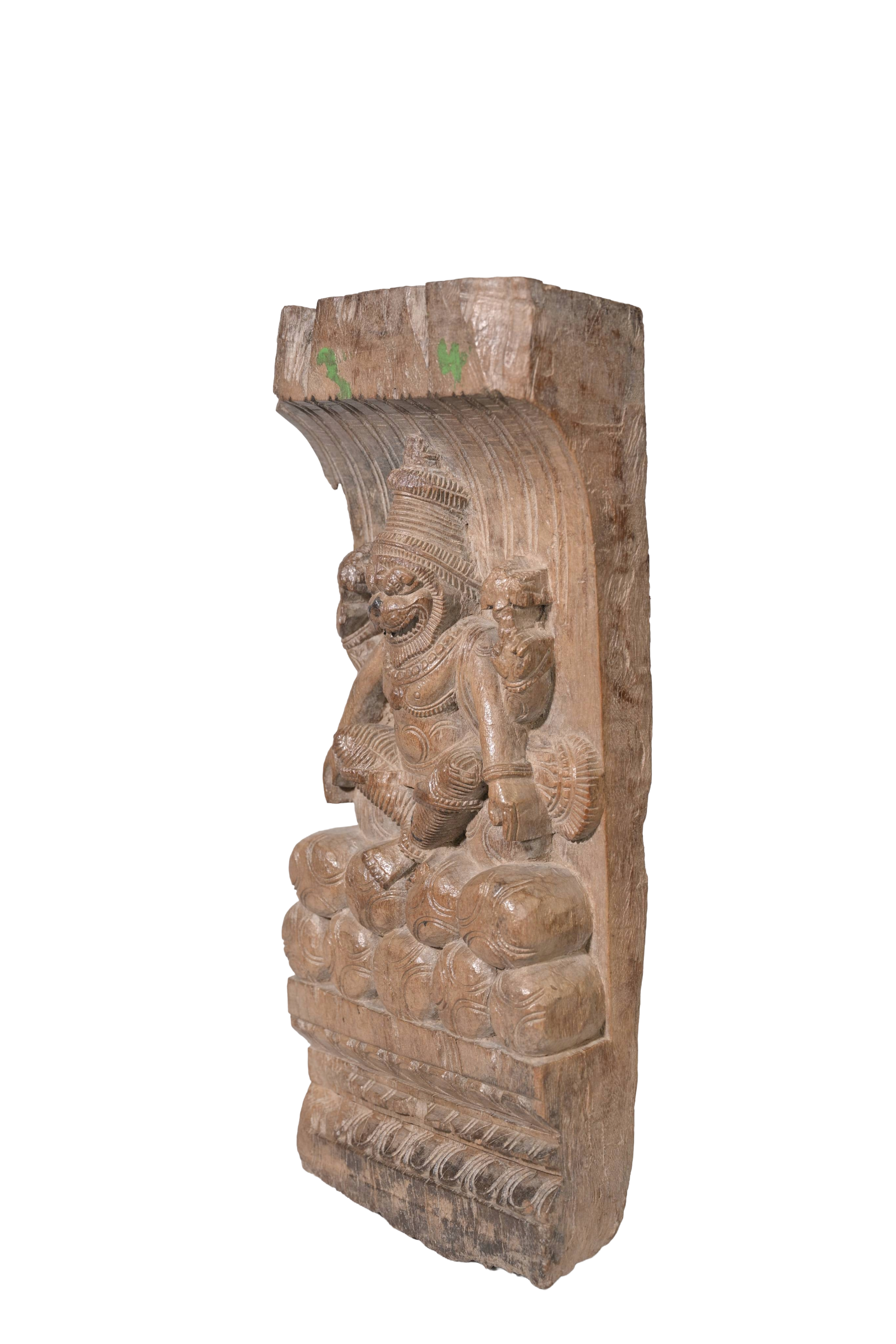 Wooden Narasimha Chariot Block