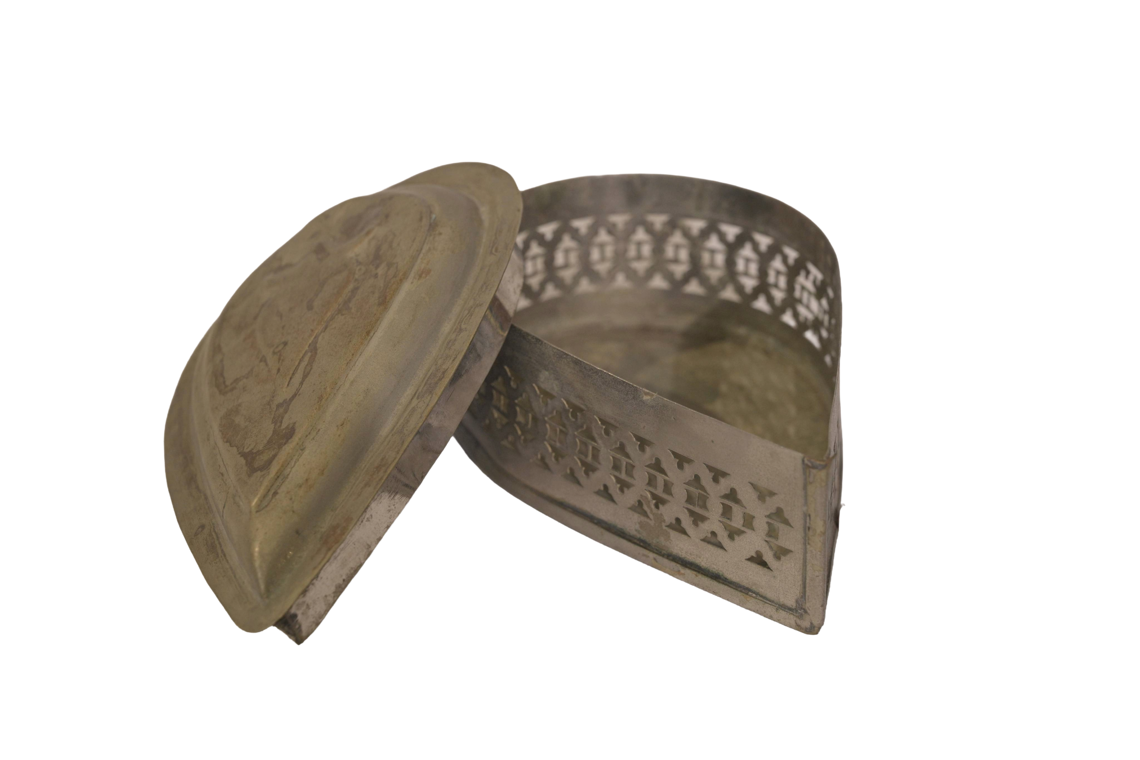 Leaf Shaped Antique Storage Box