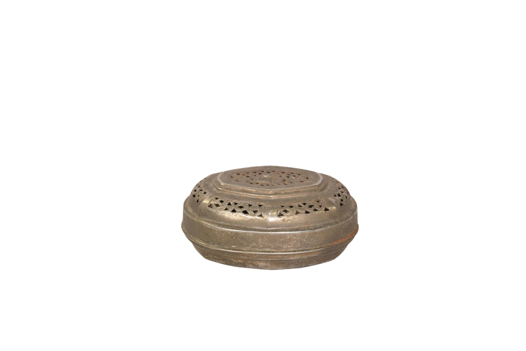 Pierced Metal Incense Burner Box