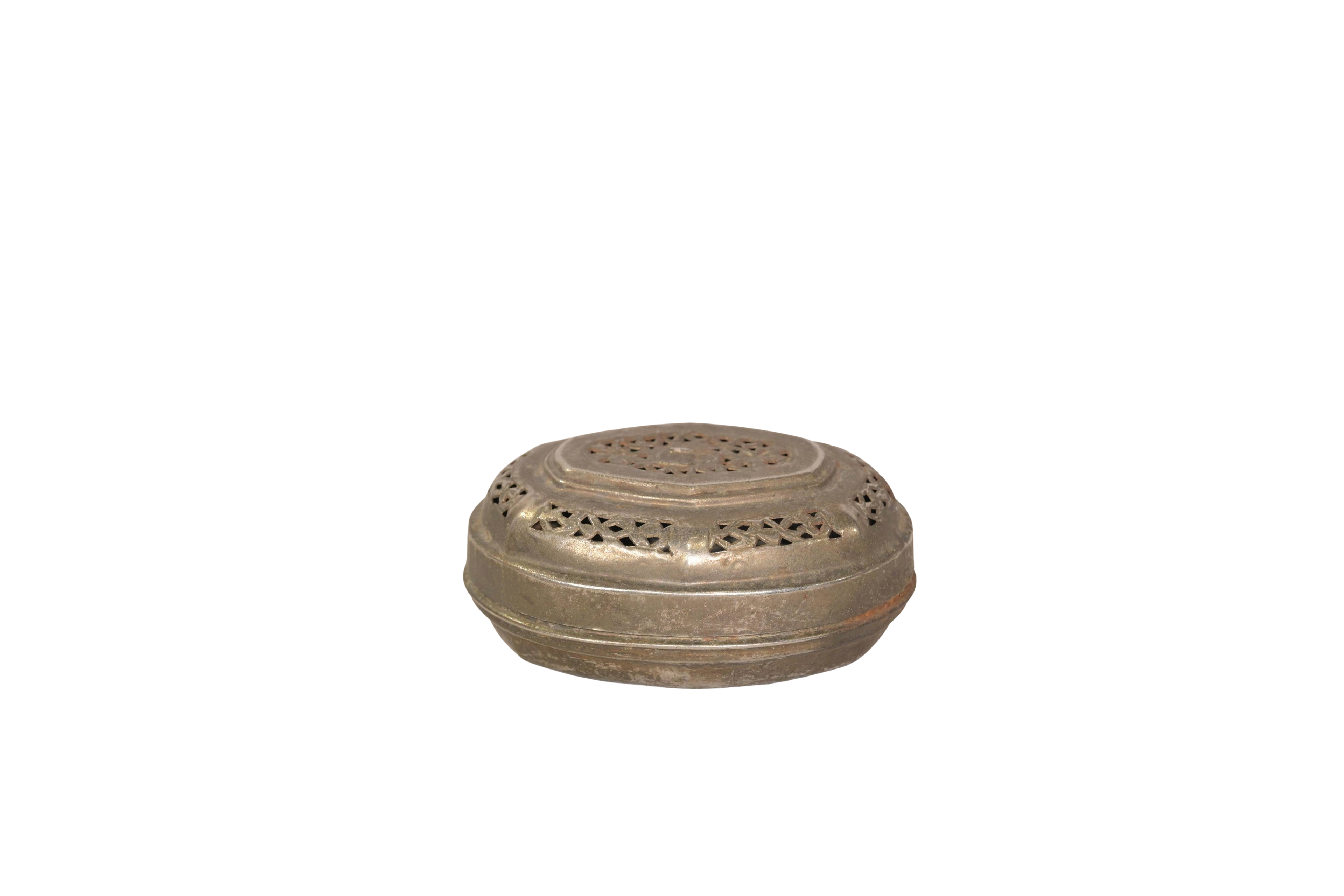 Pierced Metal Incense Burner Box