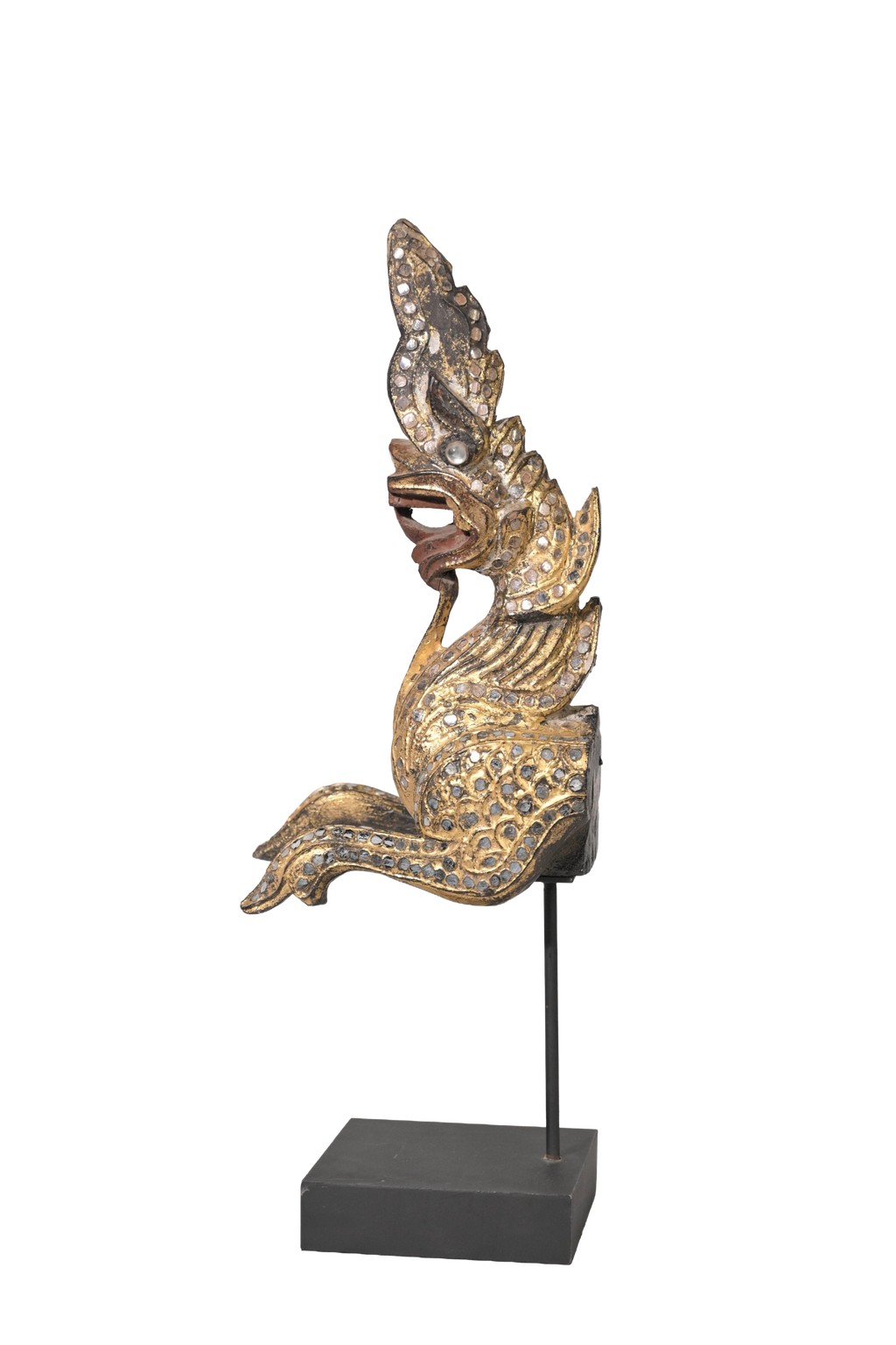 Heritage Wooden Gilded Bird Sculpture