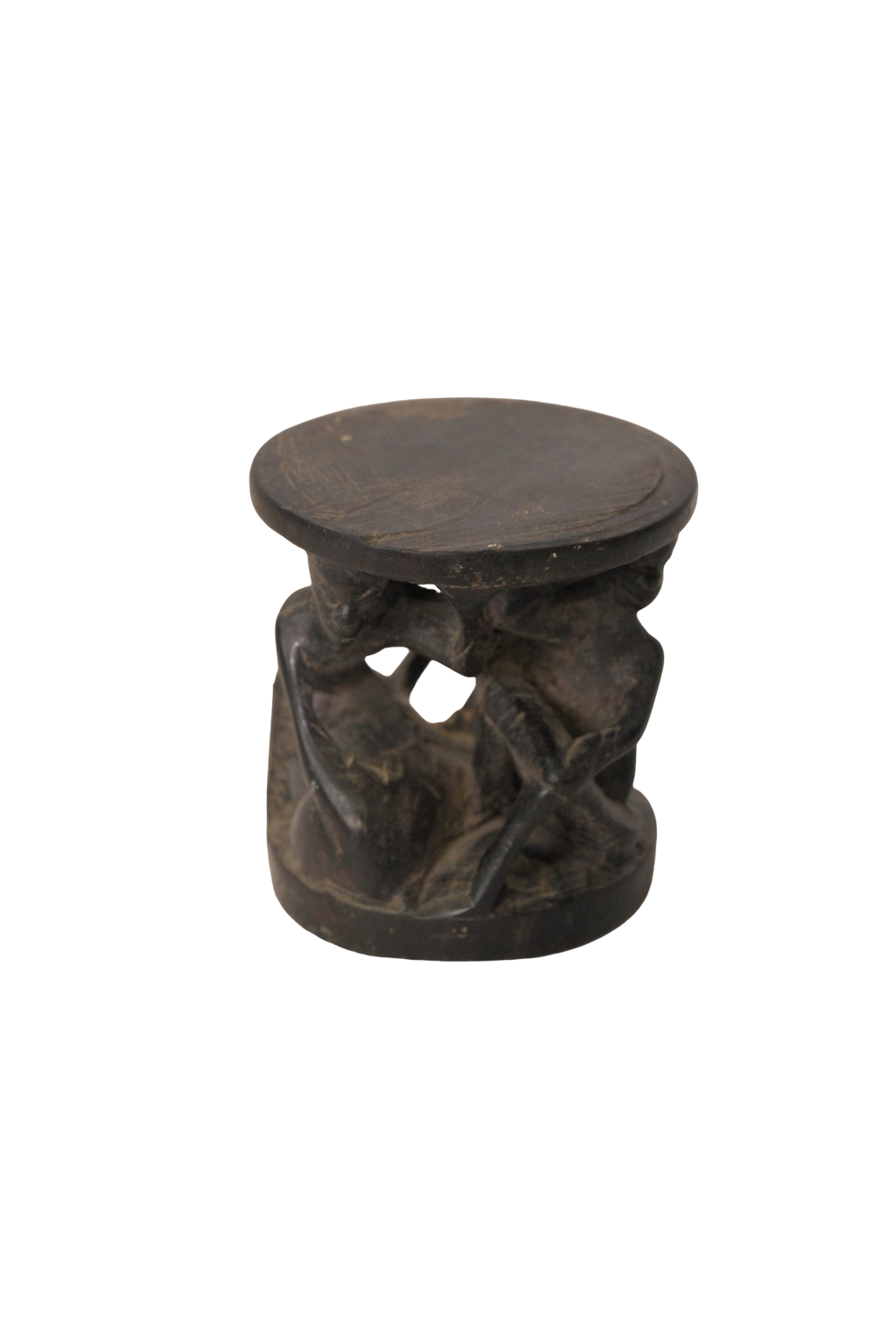Carved Tribal Accent Table