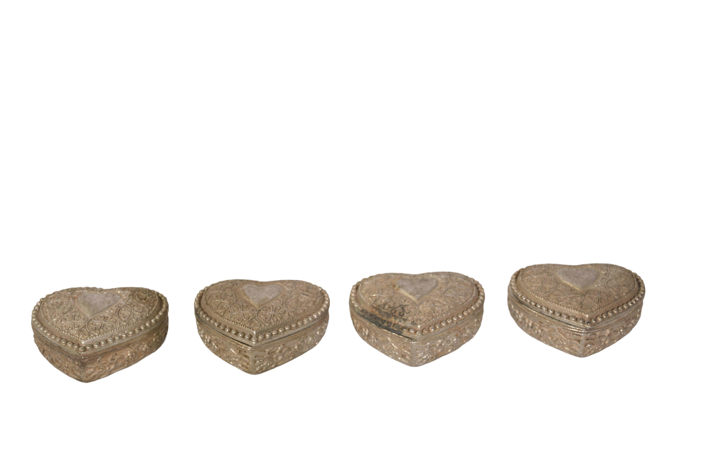 Heart Shaped Brass Keepsake Box