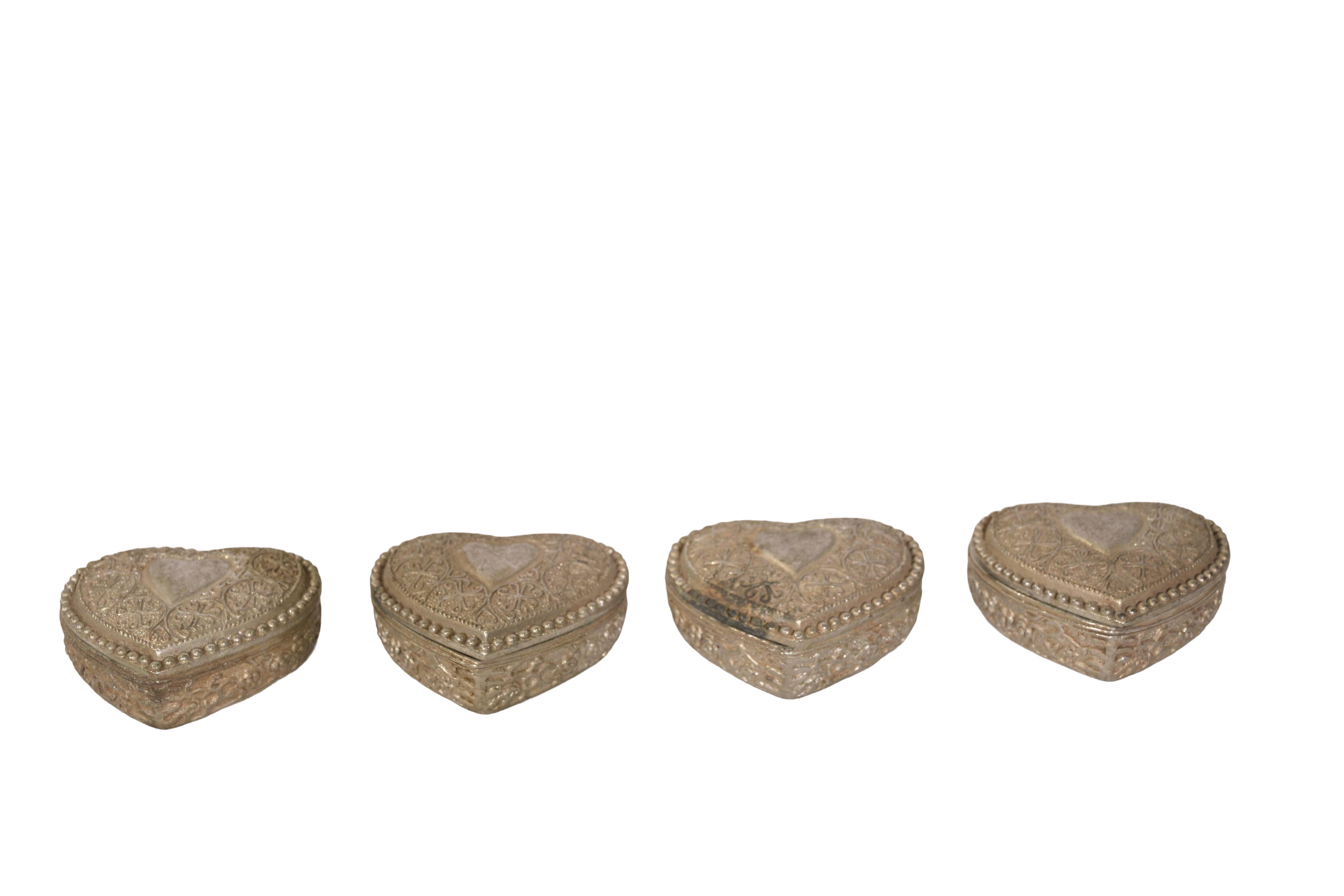 Heart Shaped Brass Keepsake Box