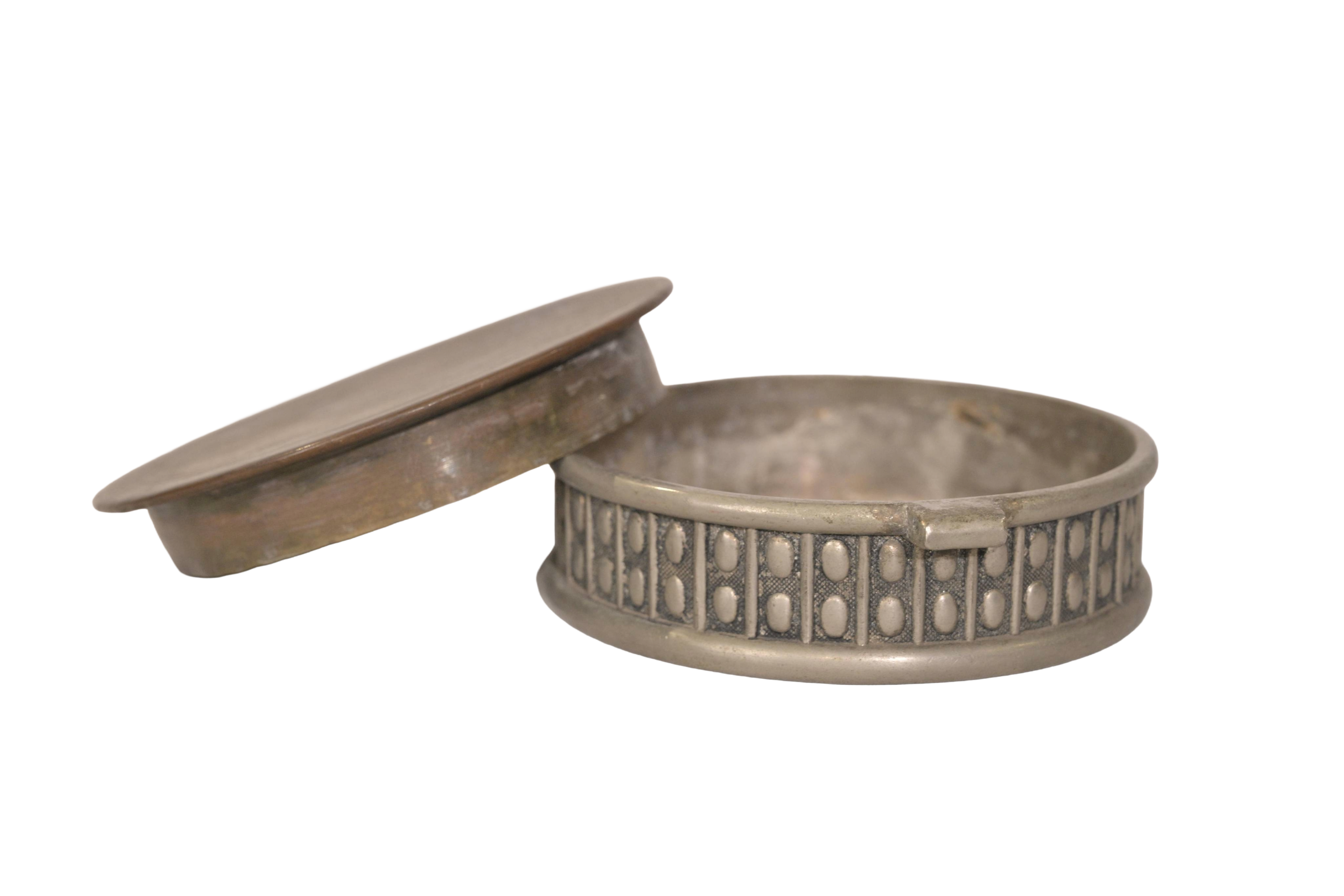 Round Lidded Storage Box