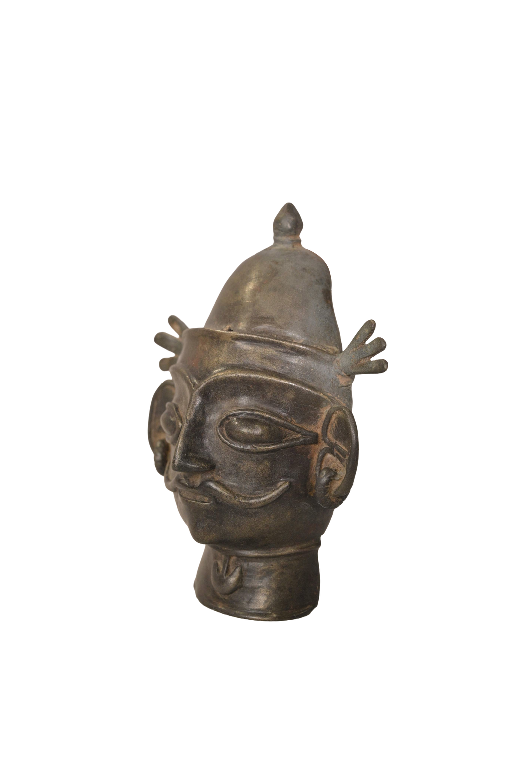 Antique Shiva Mukha Ritual Bronze Mask