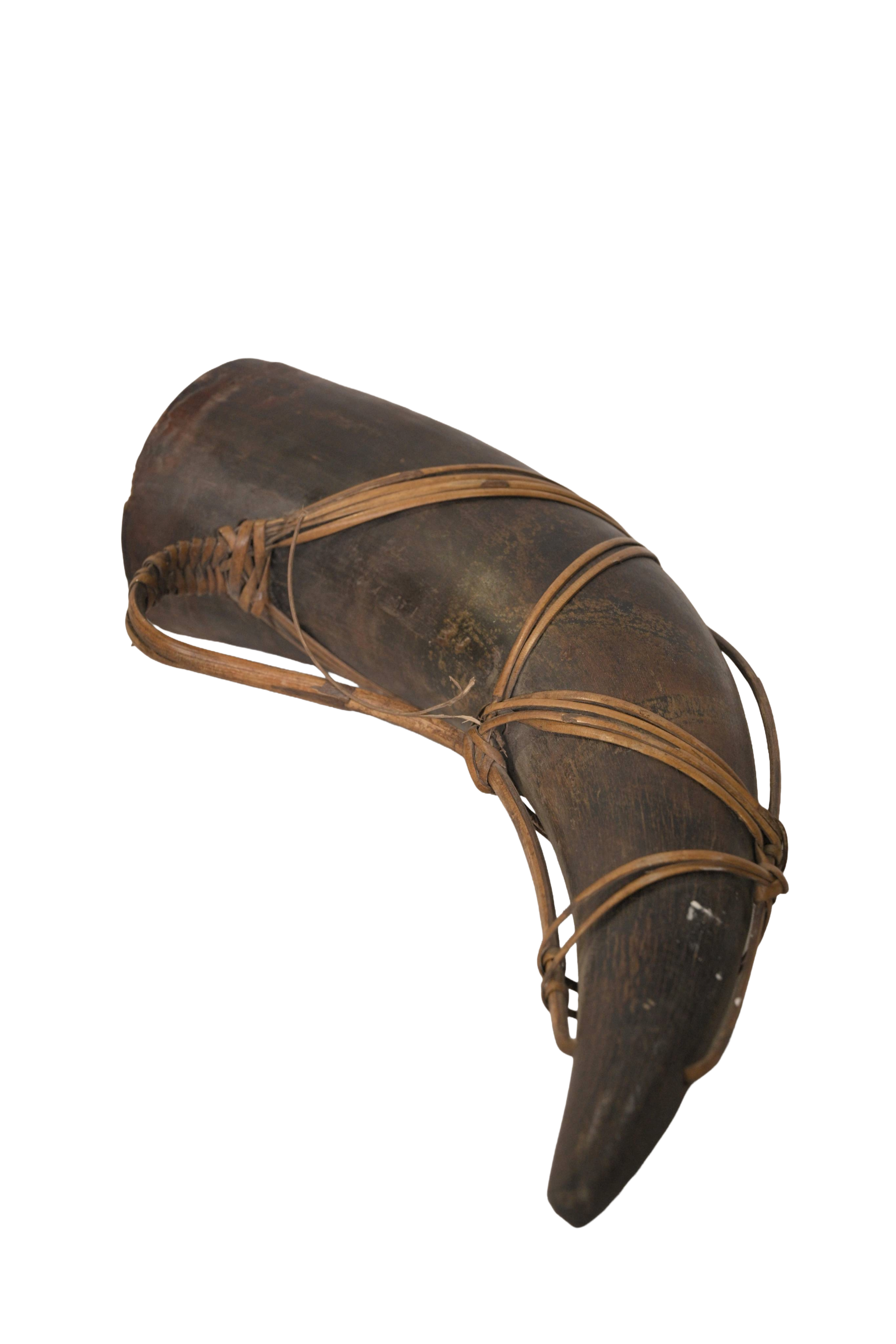 Antique Curved Horn Artifact