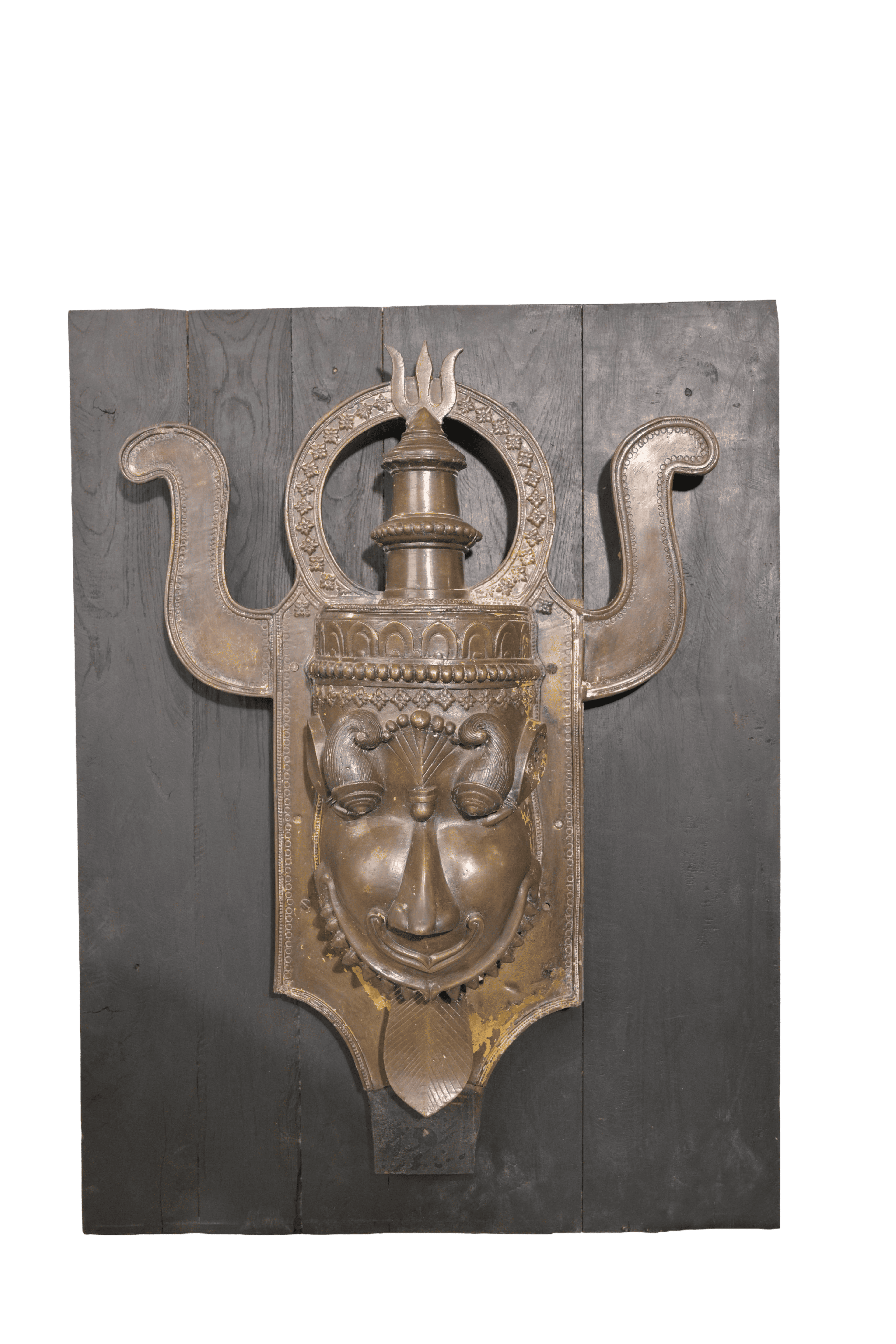 Antique Bhairava Mask Wall Plaque
