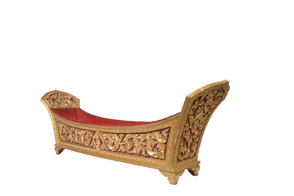 Royal Carved Ceremonial Offering Tray