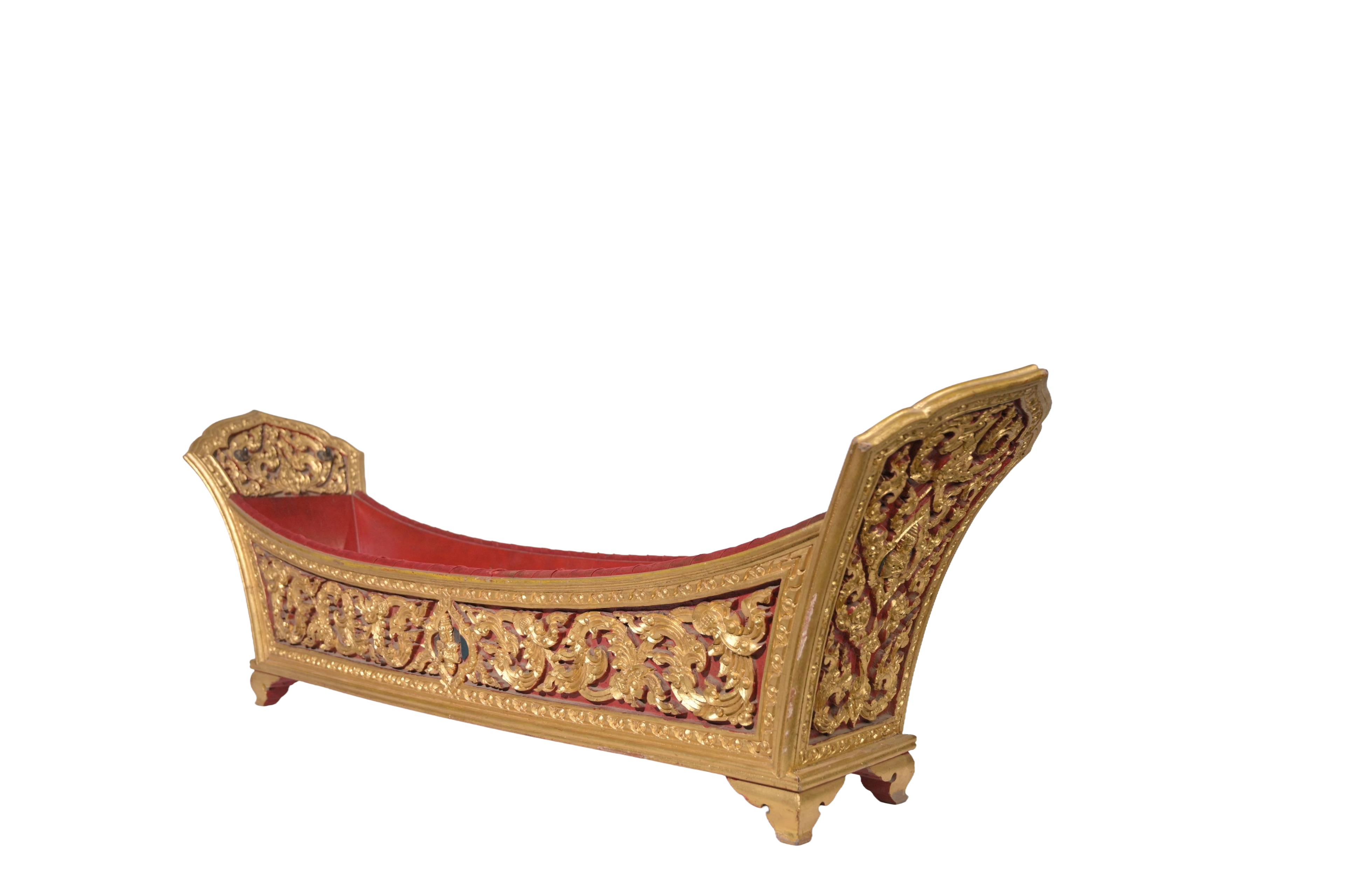 Royal Carved Ceremonial Offering Tray