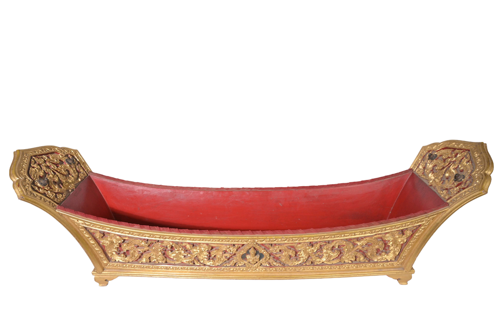 Royal Carved Ceremonial Offering Tray