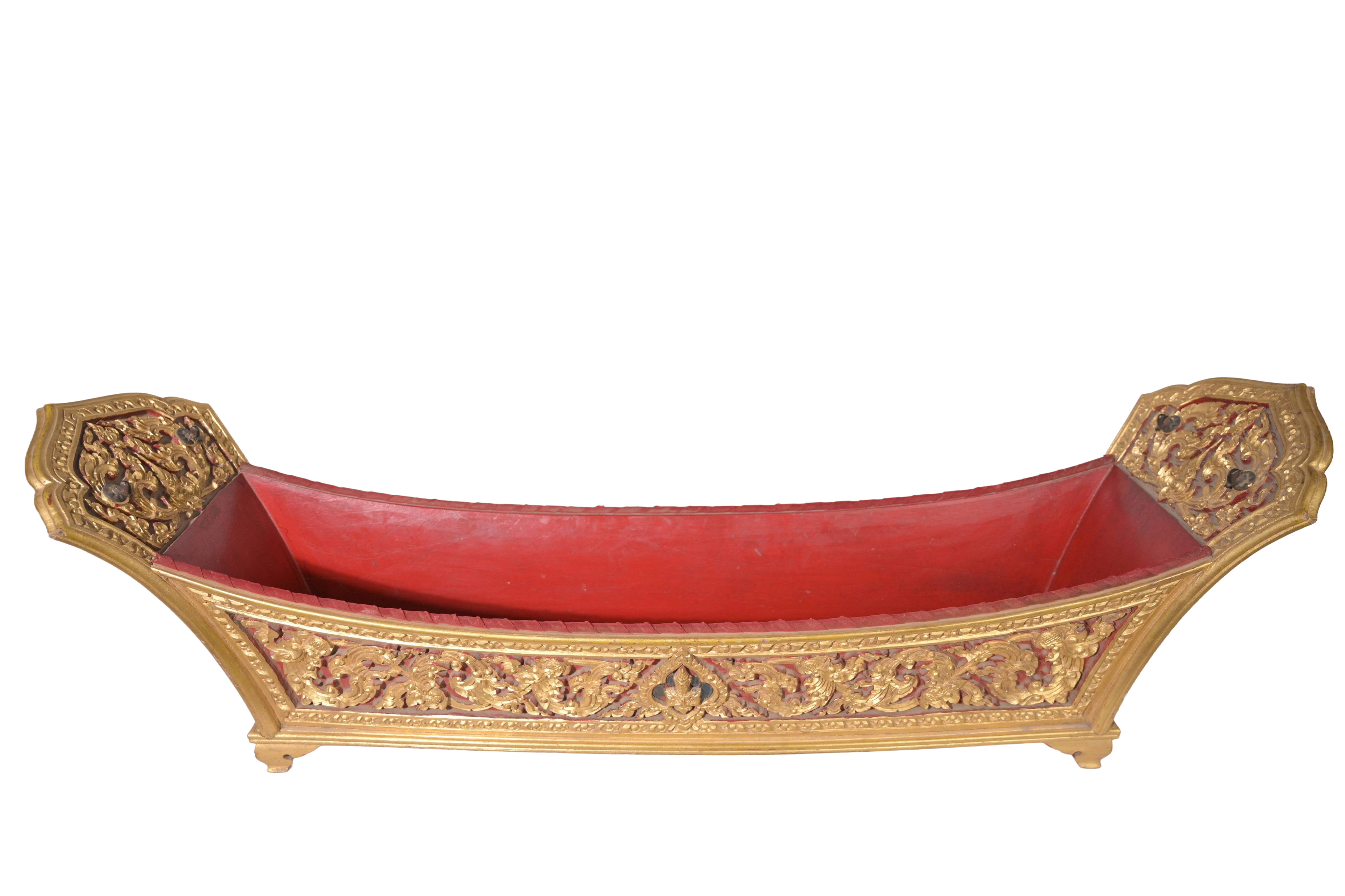 Royal Carved Ceremonial Offering Tray