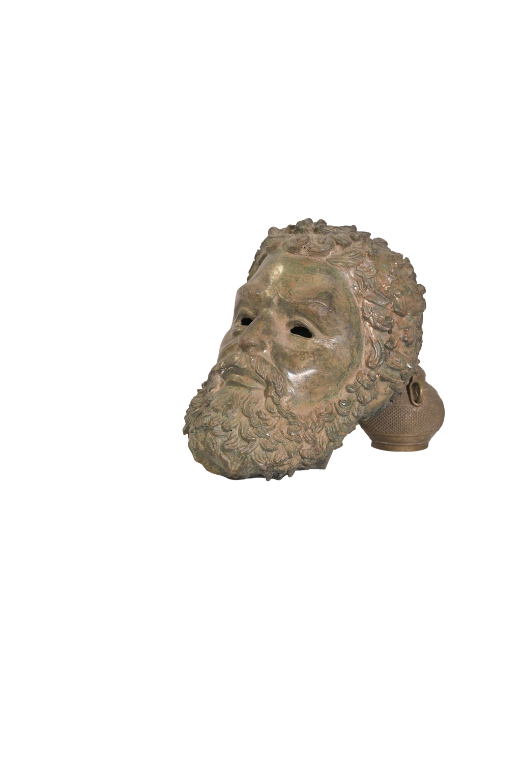 Antique Boxer at Rest Bronze Mask