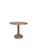 Round Brass Pedestal Table