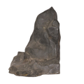 Abstract Black Stone Sculpture