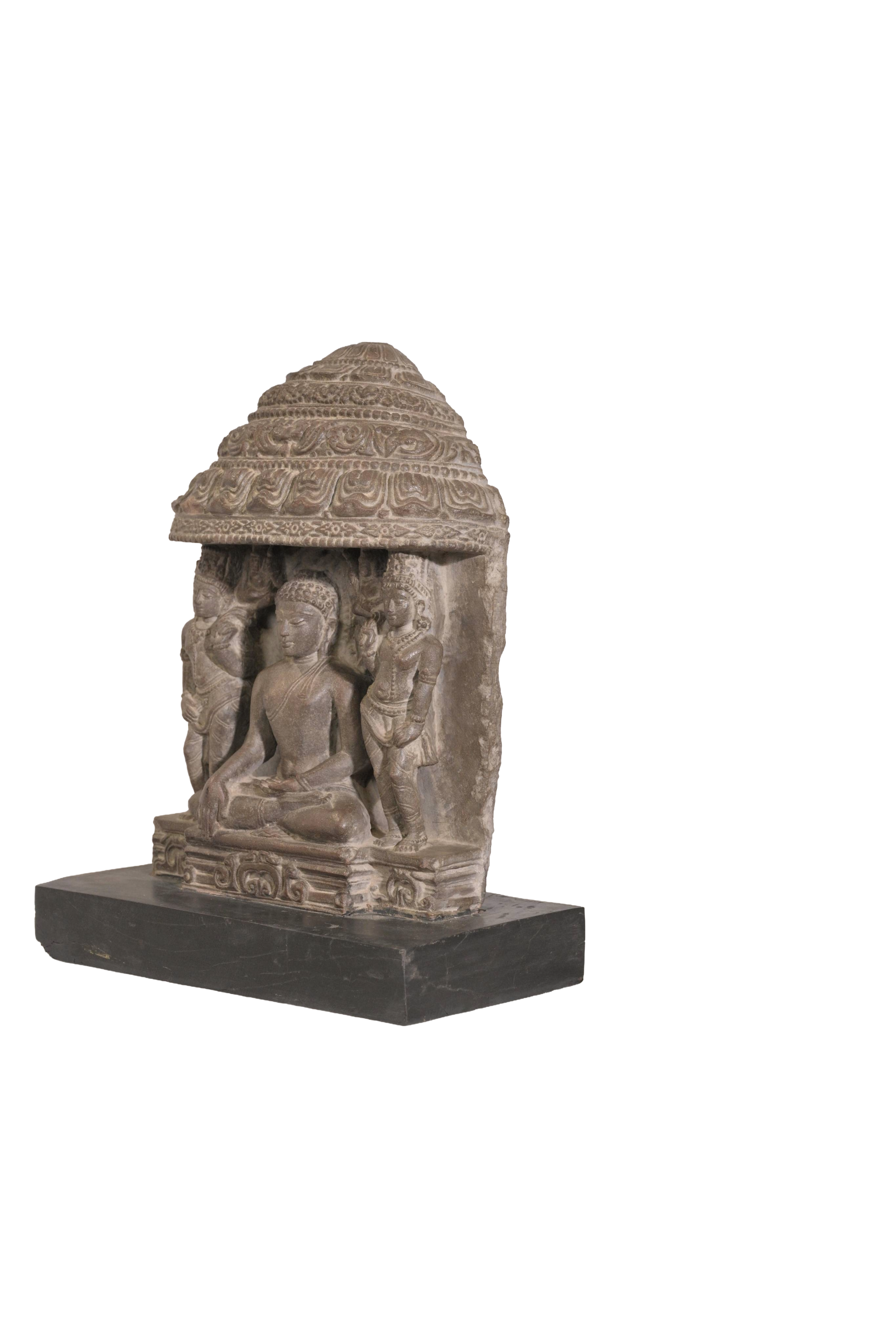 Stone Temple Buddha Sculpture